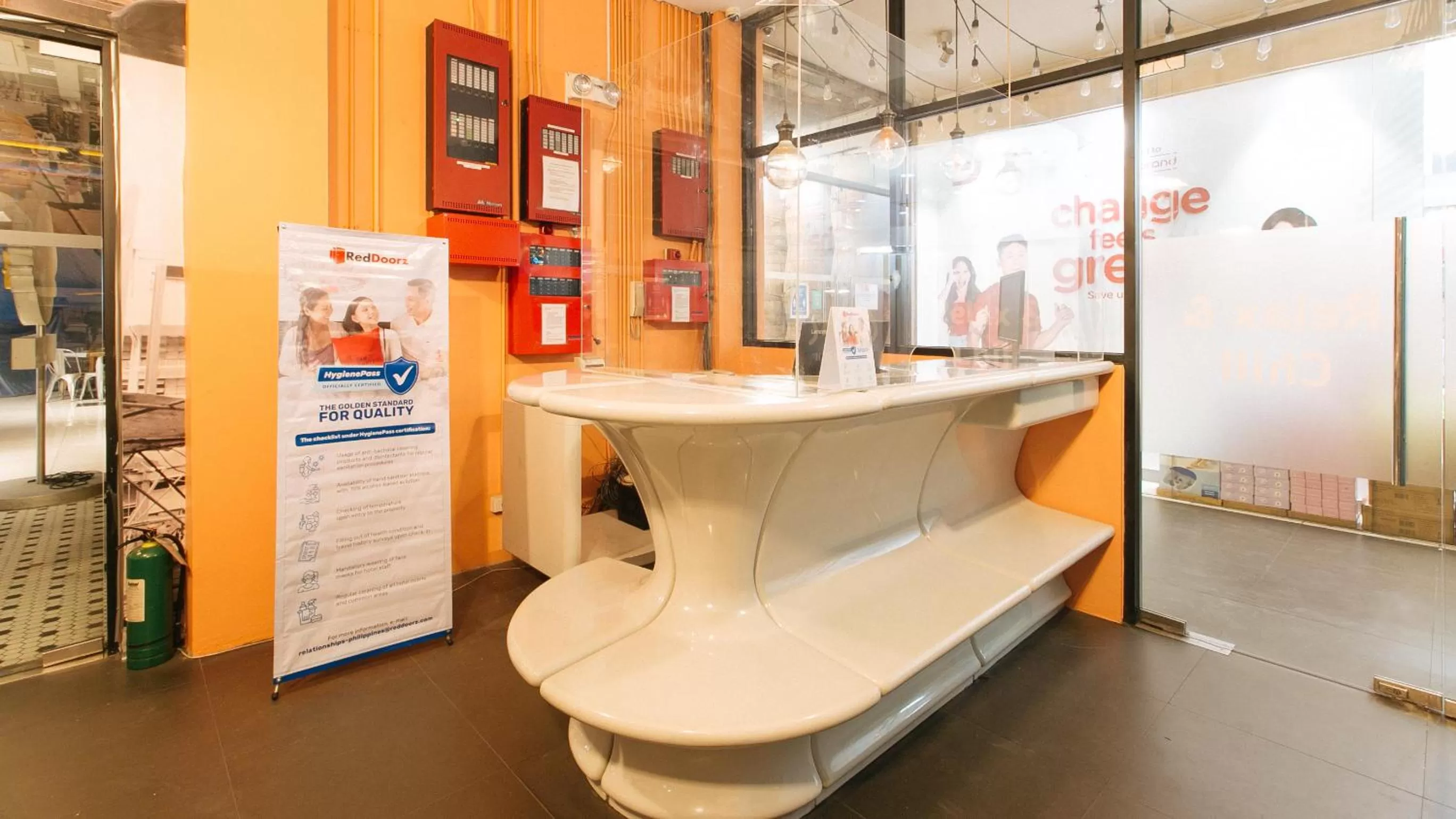 Lobby or reception in Sans Hotel Laperal Manila