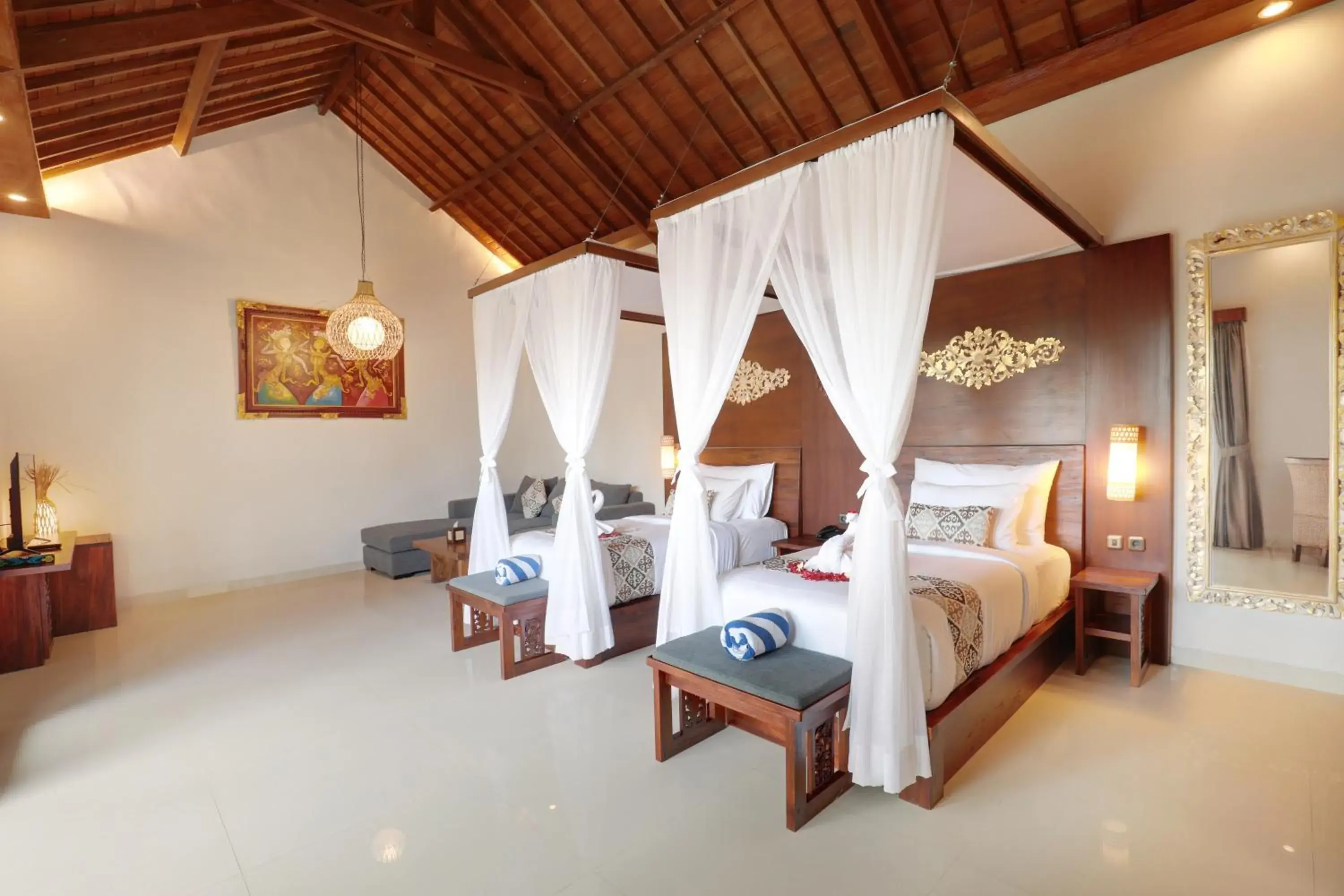 Bedroom, Bed in Lumbini Luxury Villas and Spa