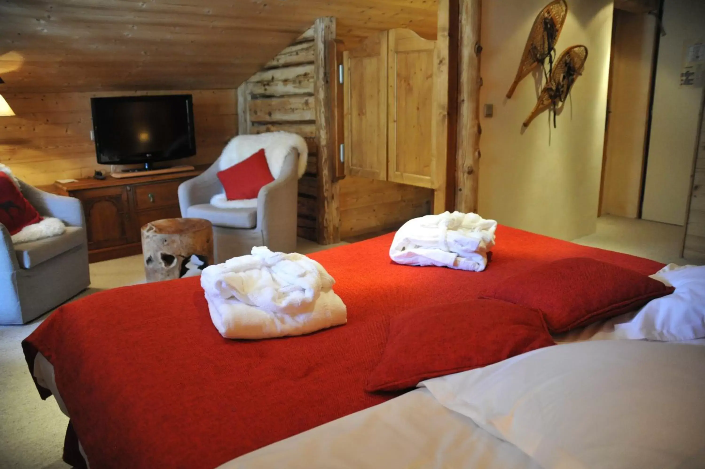 Bed in Hôtel Chalet Alpage