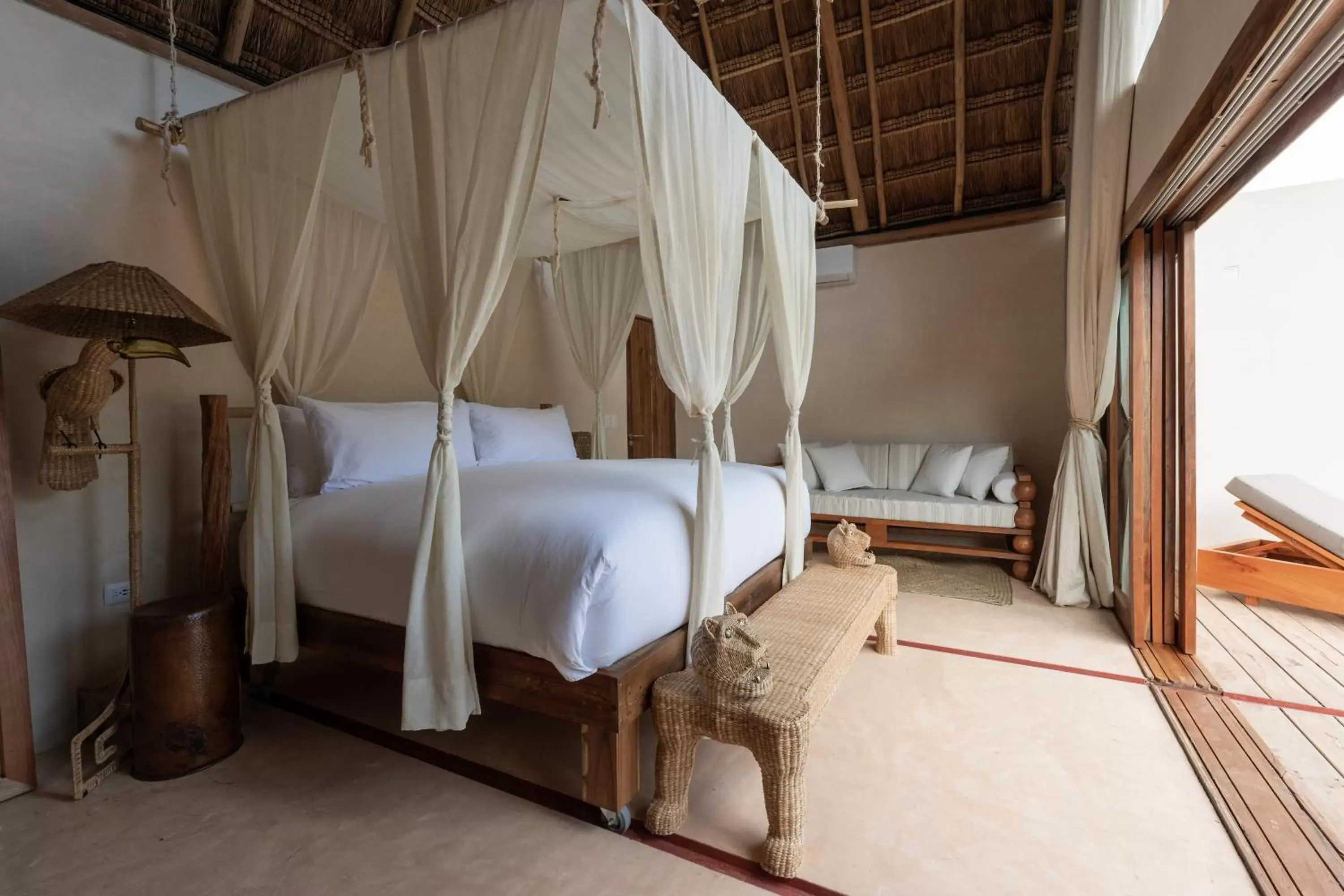 Bed in La Valise Tulum