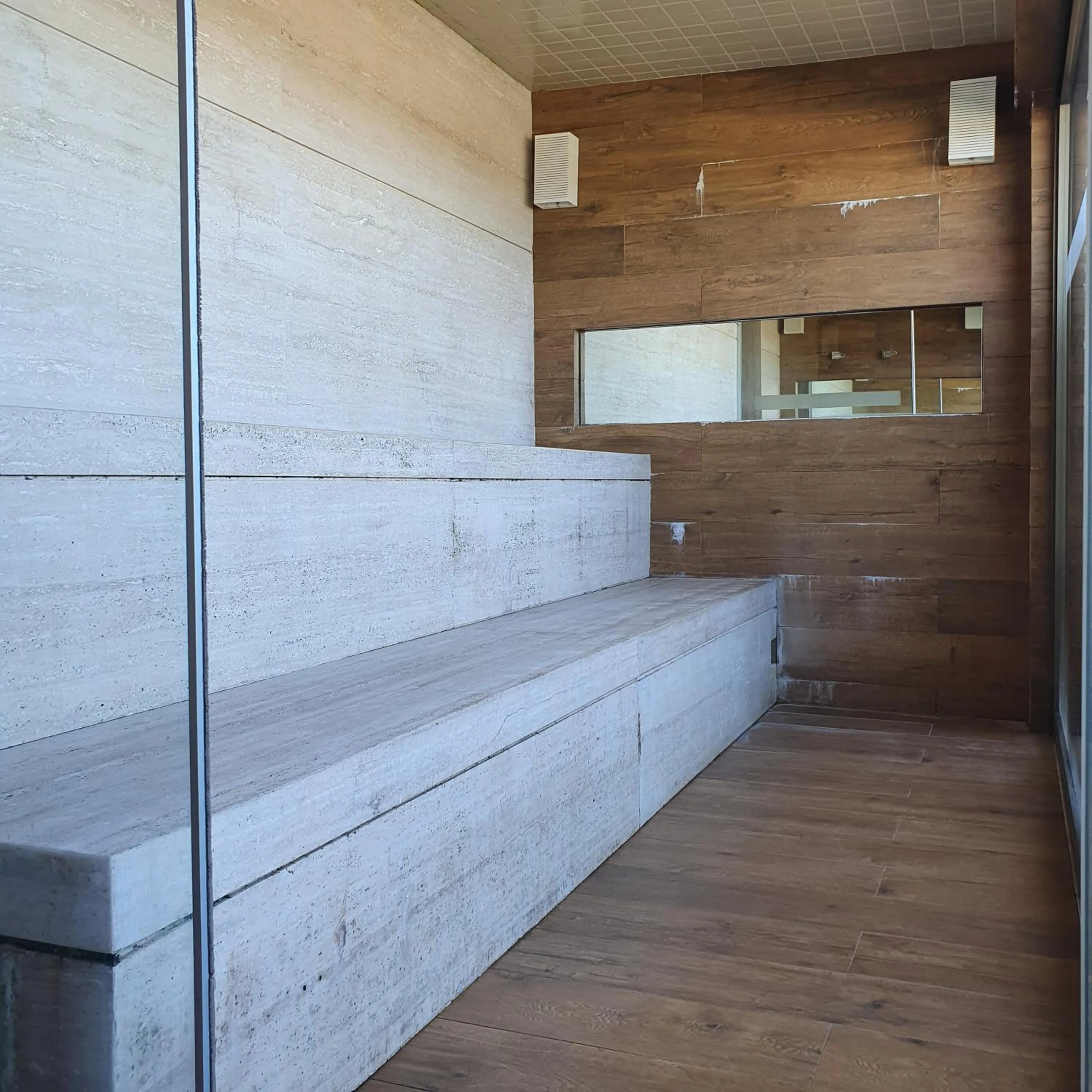 Sauna in Square Design Hotel