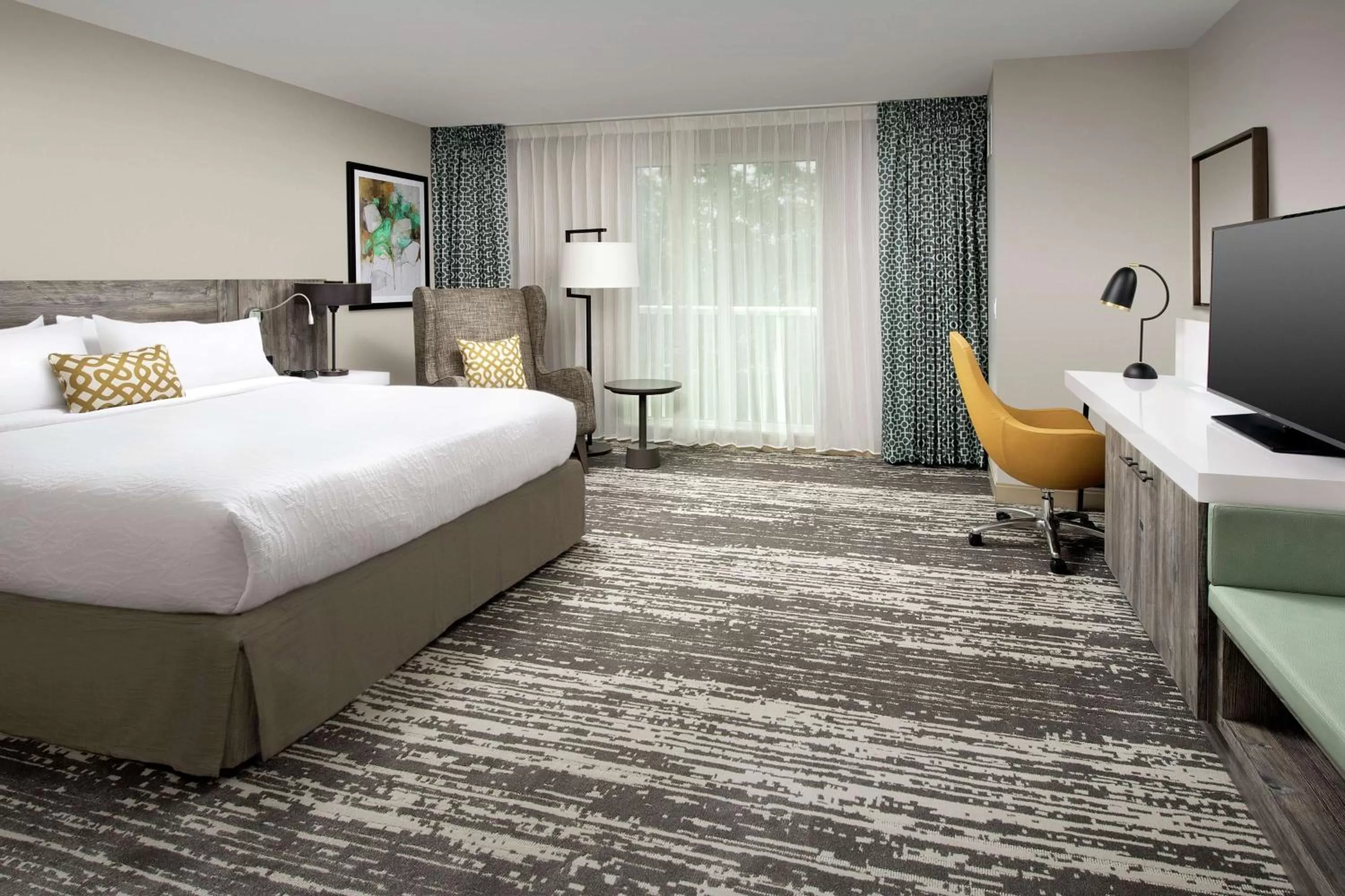 Bedroom, Bed in Hilton Garden Inn Miami Brickell South