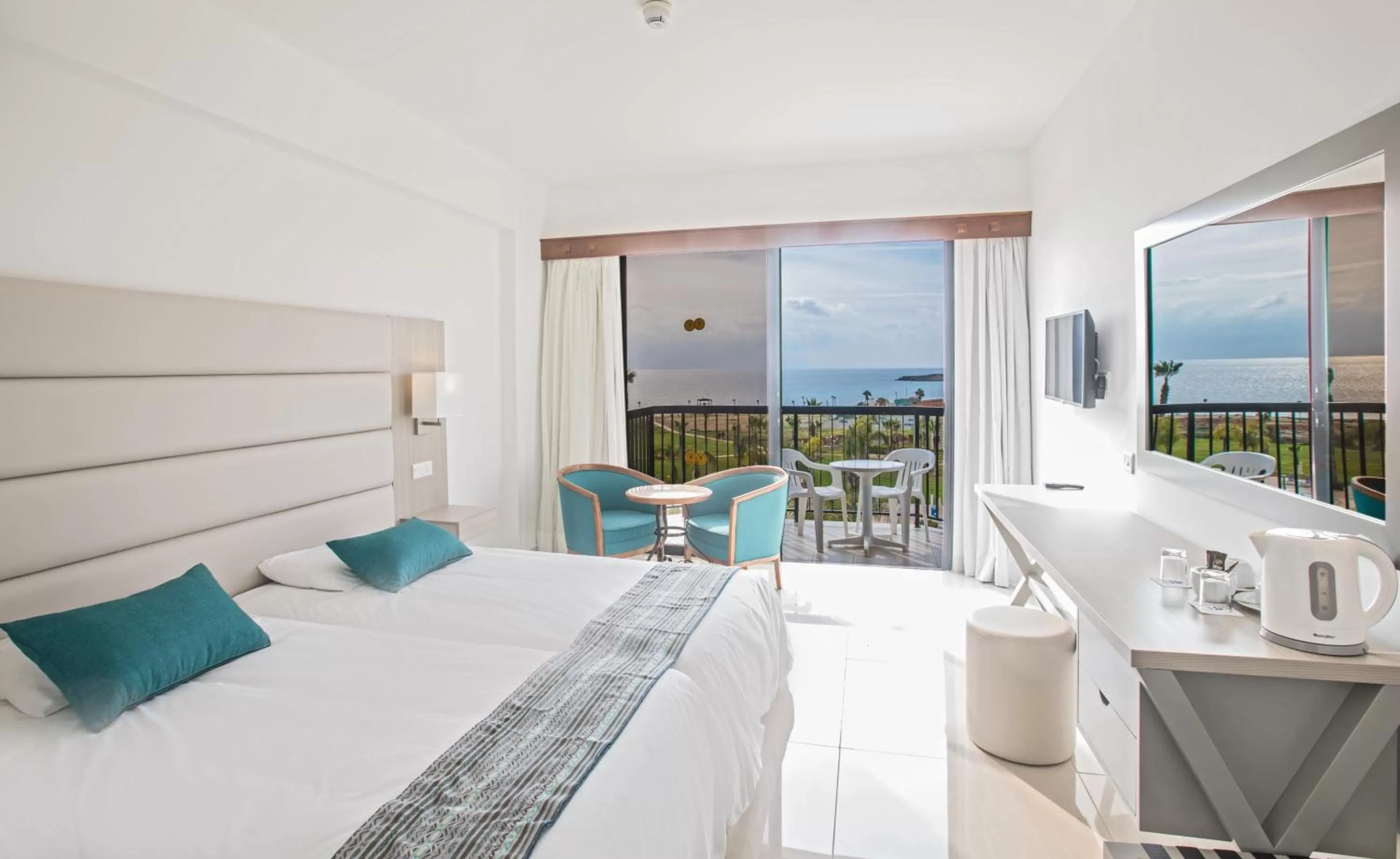 Bed in Anmaria Beach Hotel & Spa