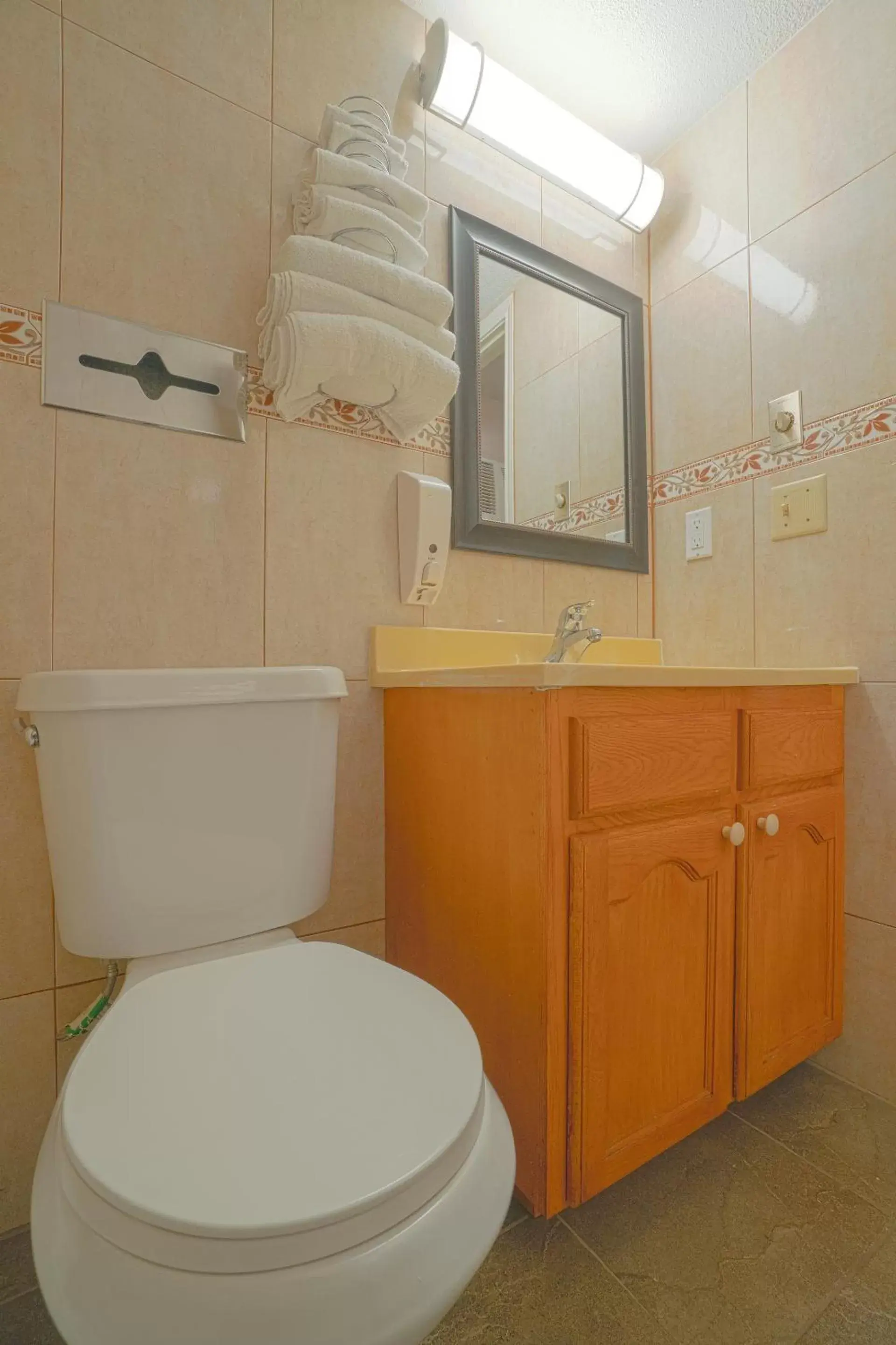 Bathroom in Vali Ho Motel By OYO Weslaco Mercedes