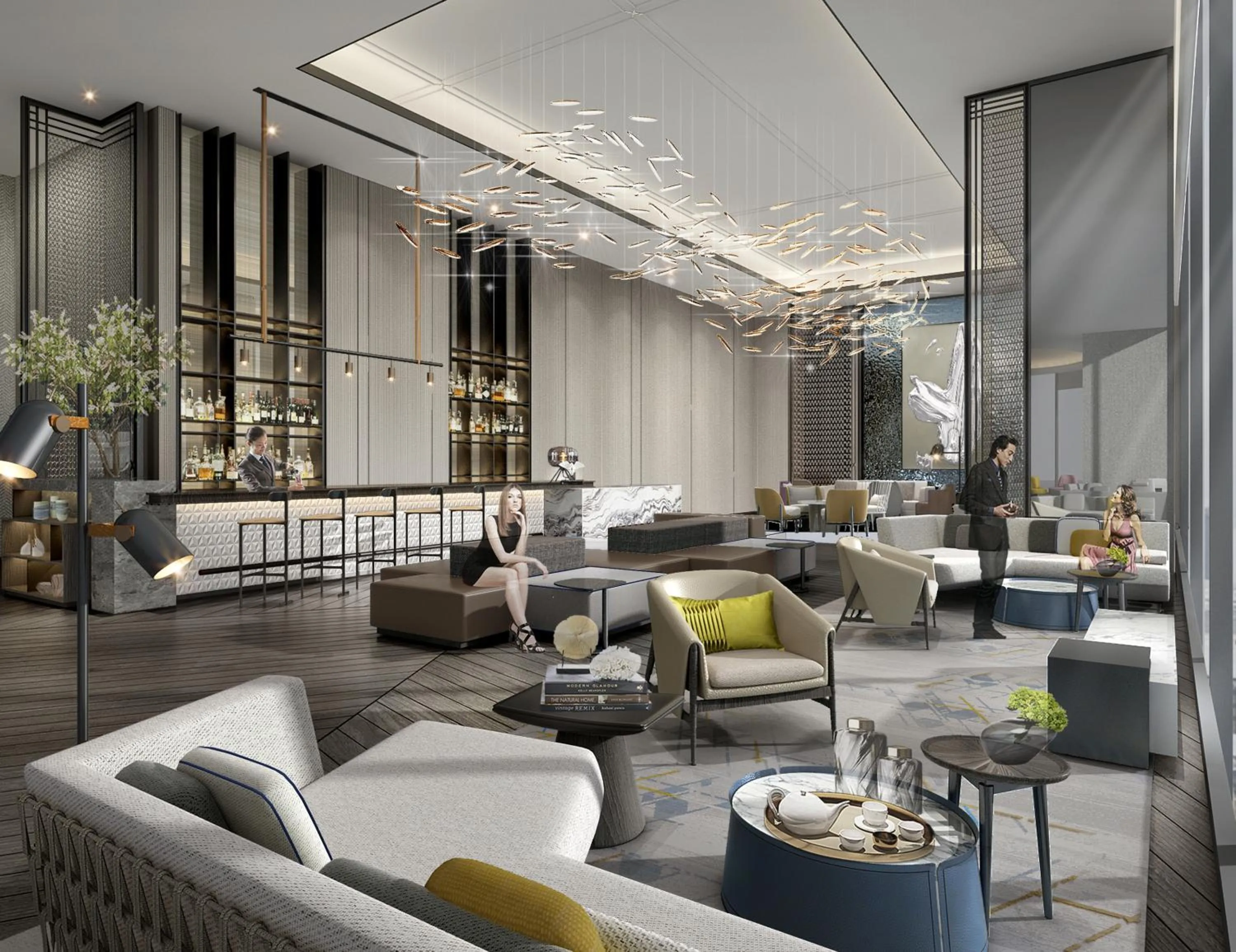 Lounge or bar in Crowne Plaza Hangzhou Science City by IHG