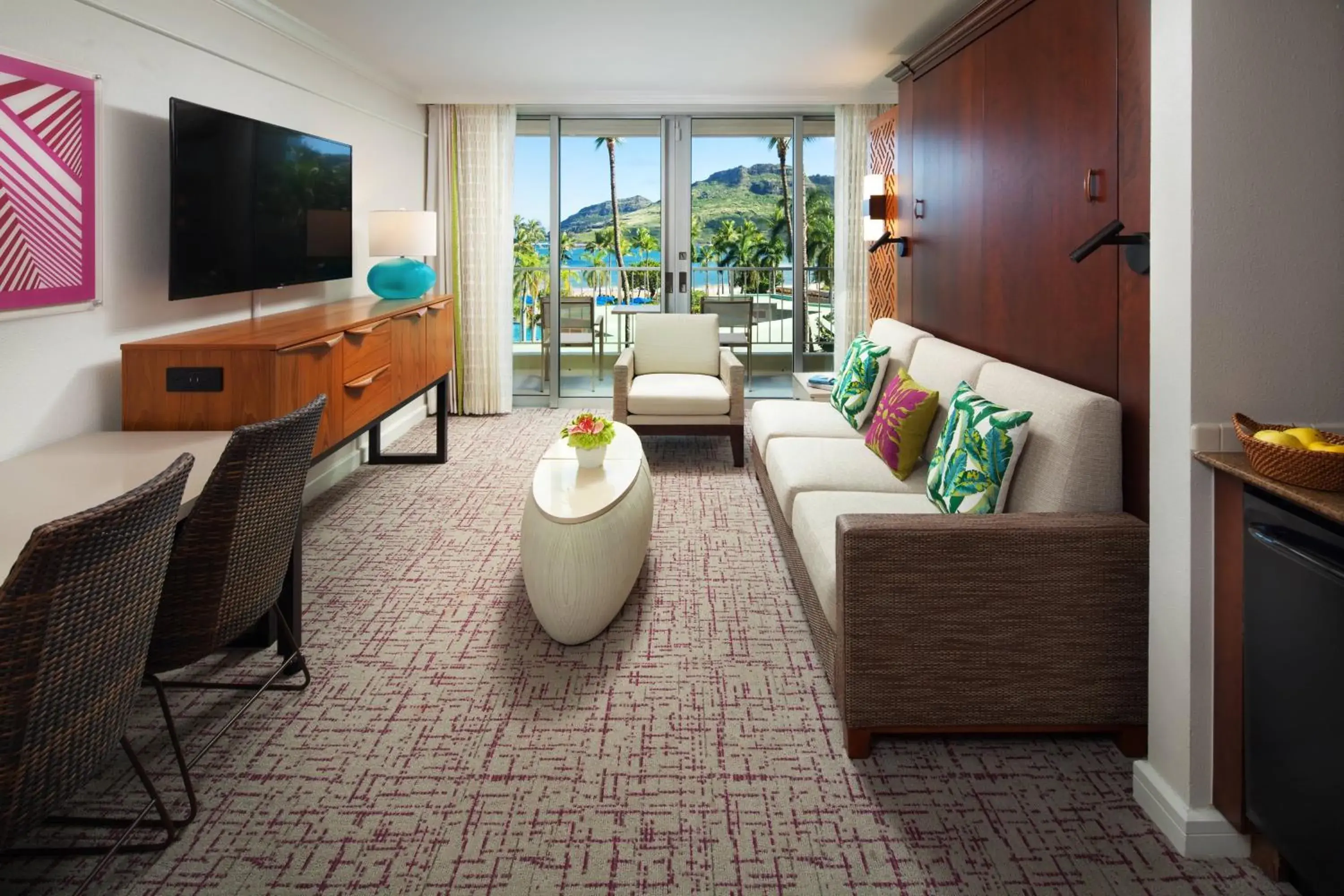Living room, Seating Area in Marriott's Kaua'I Beach Club