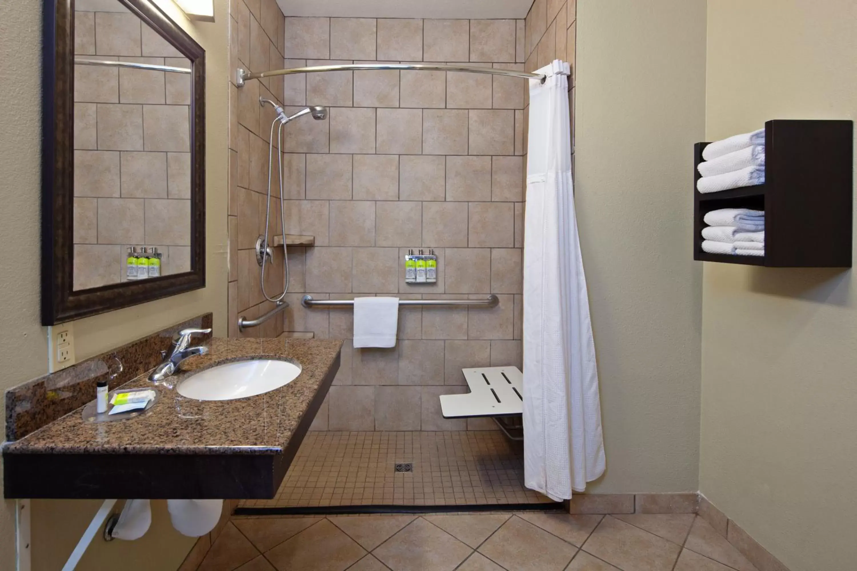 Shower, Bathroom in Staybridge Suites Fairfield Napa Valley Area, an IHG Hotel