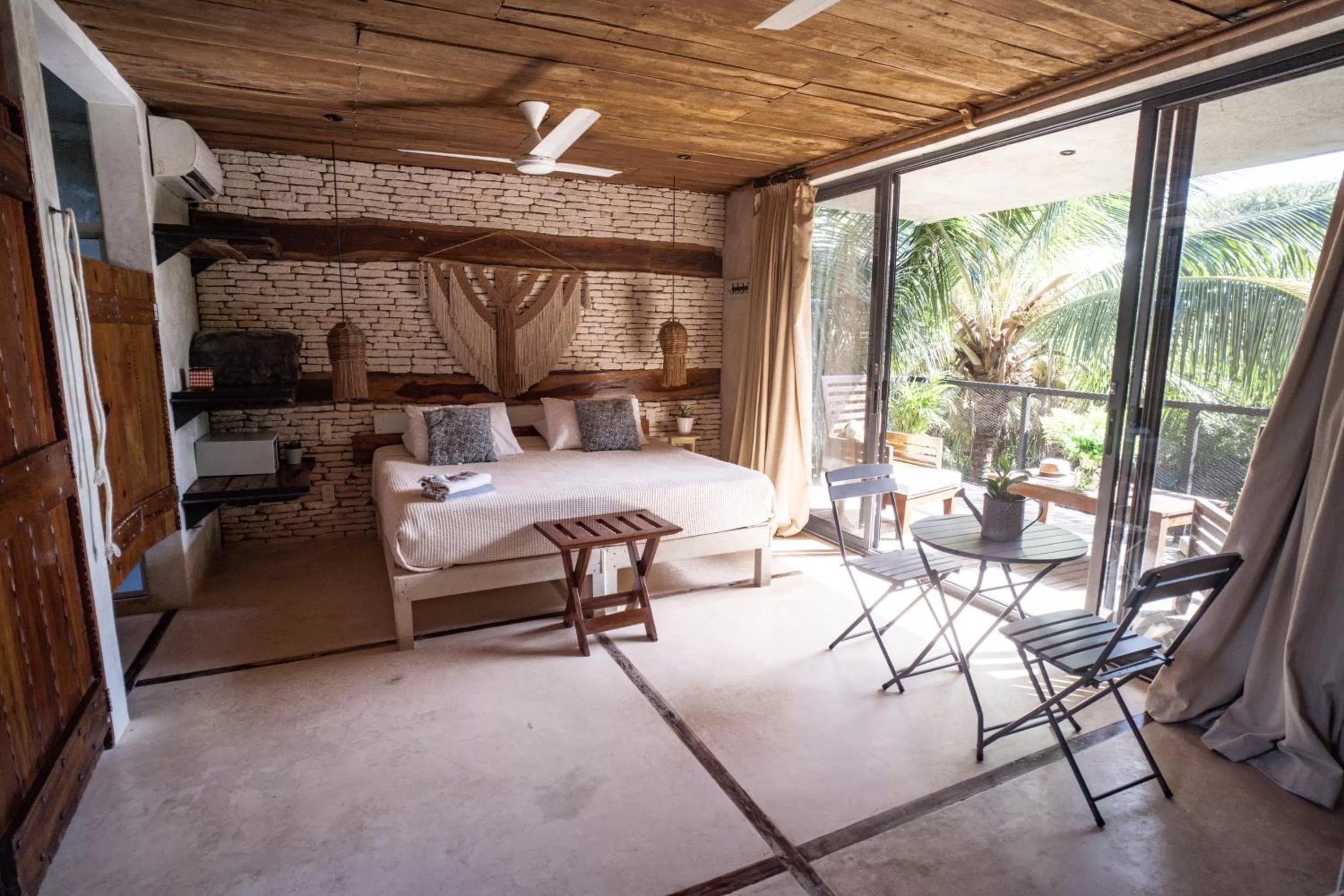 Patio, Bed in Suites Tulum