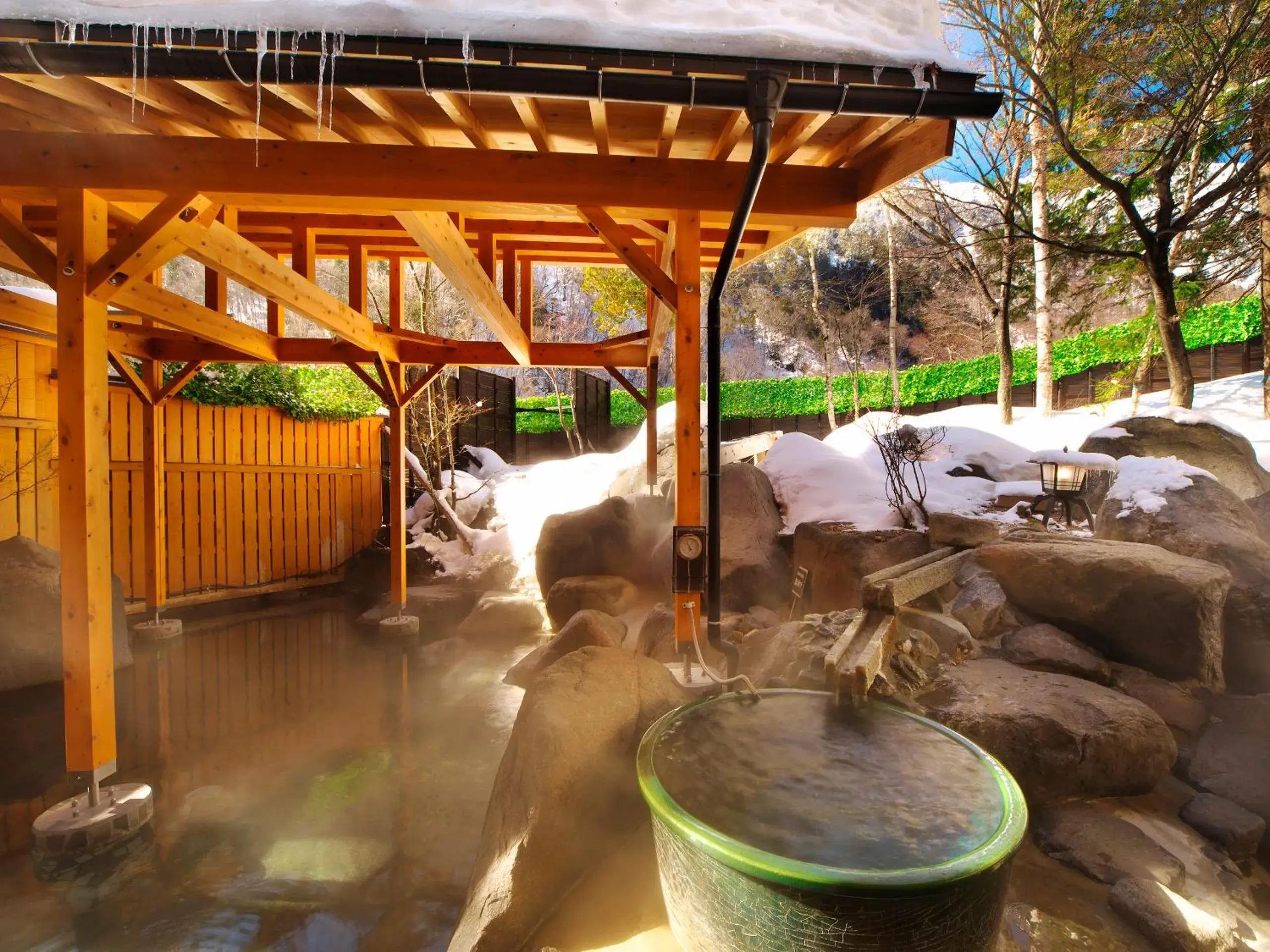 Open Air Bath in Hotel Hotaka