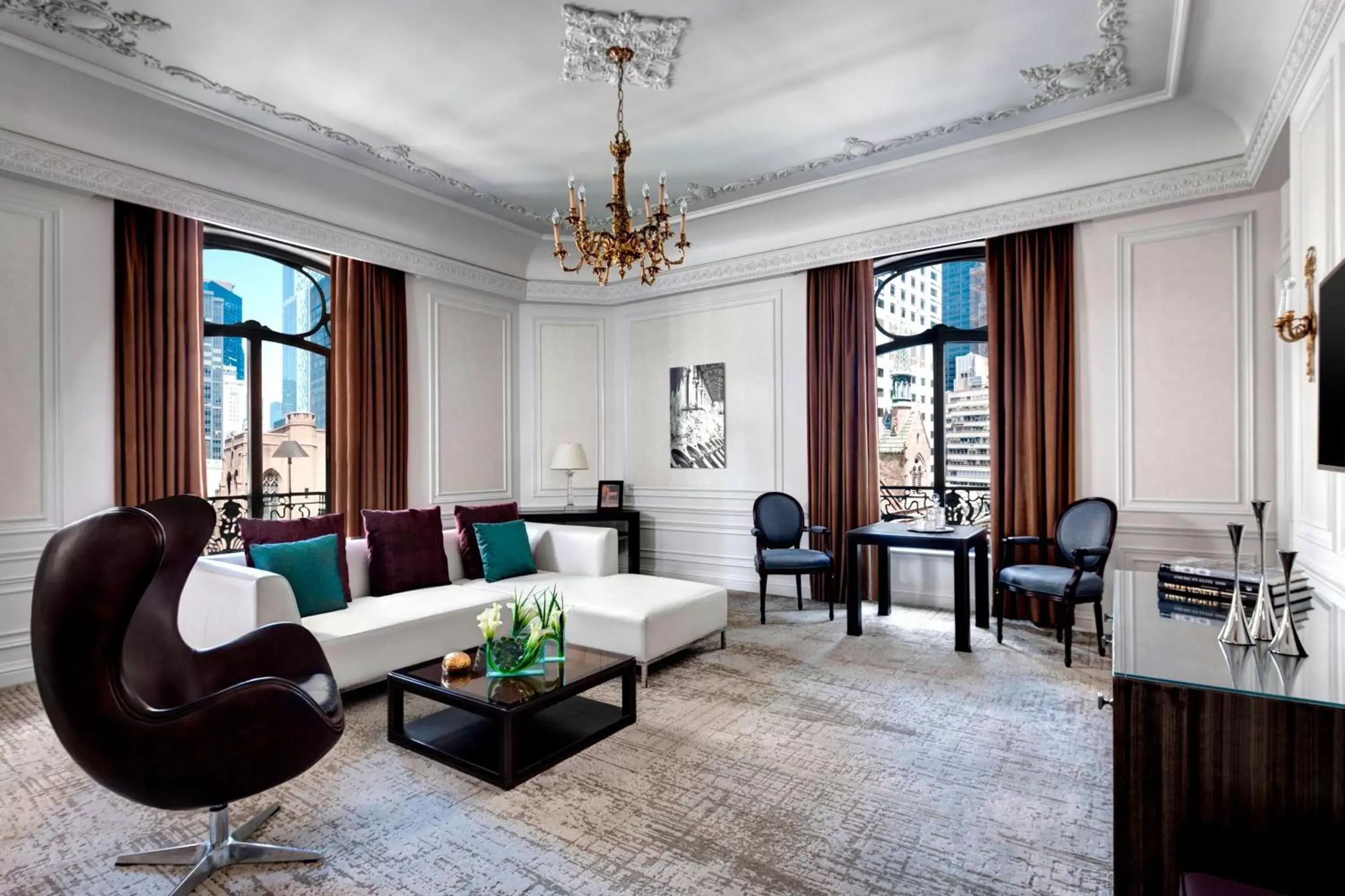 Living room, Seating Area in The St. Regis New York