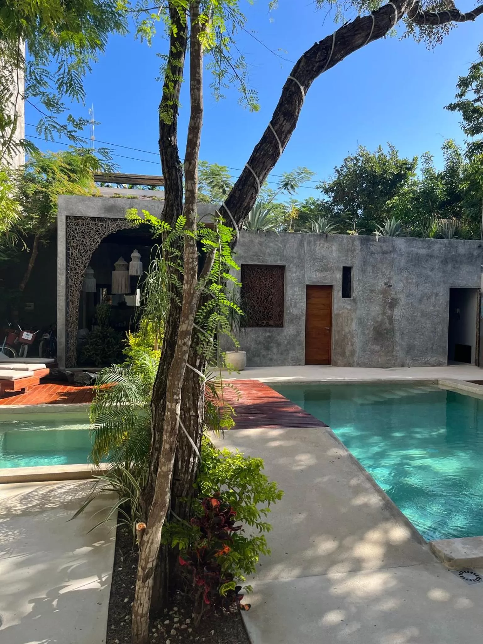 Swimming pool in Little Gem Hotel Tulum La Veleta