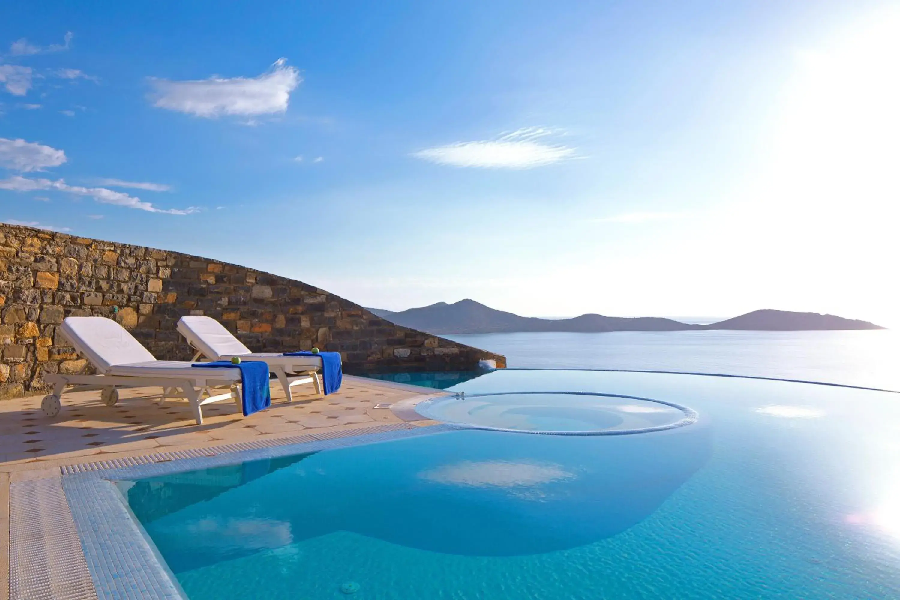 Spring, Swimming Pool in Elounda Gulf Villas by Sandglass