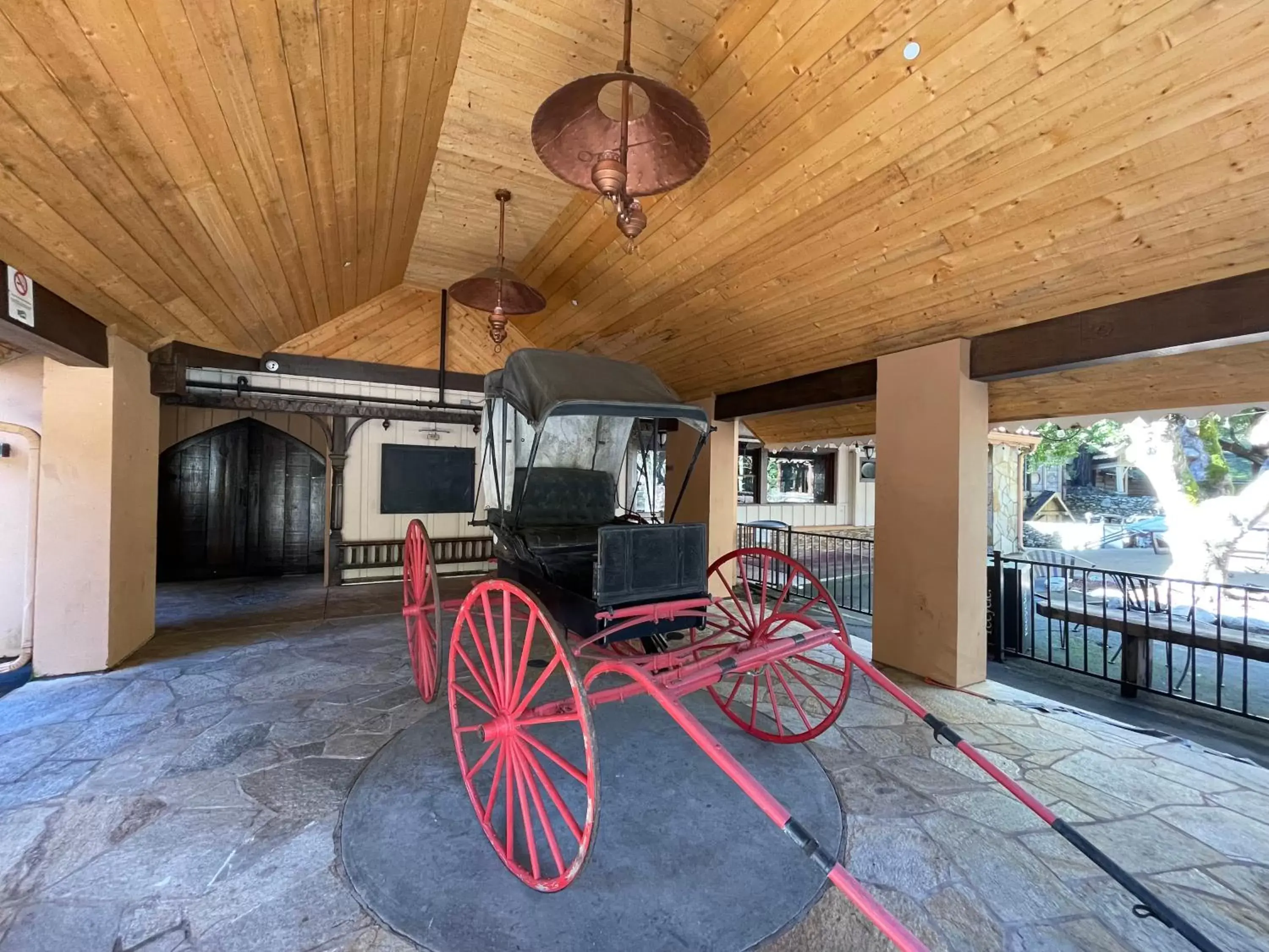 Facade/entrance in The Historic Brookdale Lodge, Santa Cruz Mountains