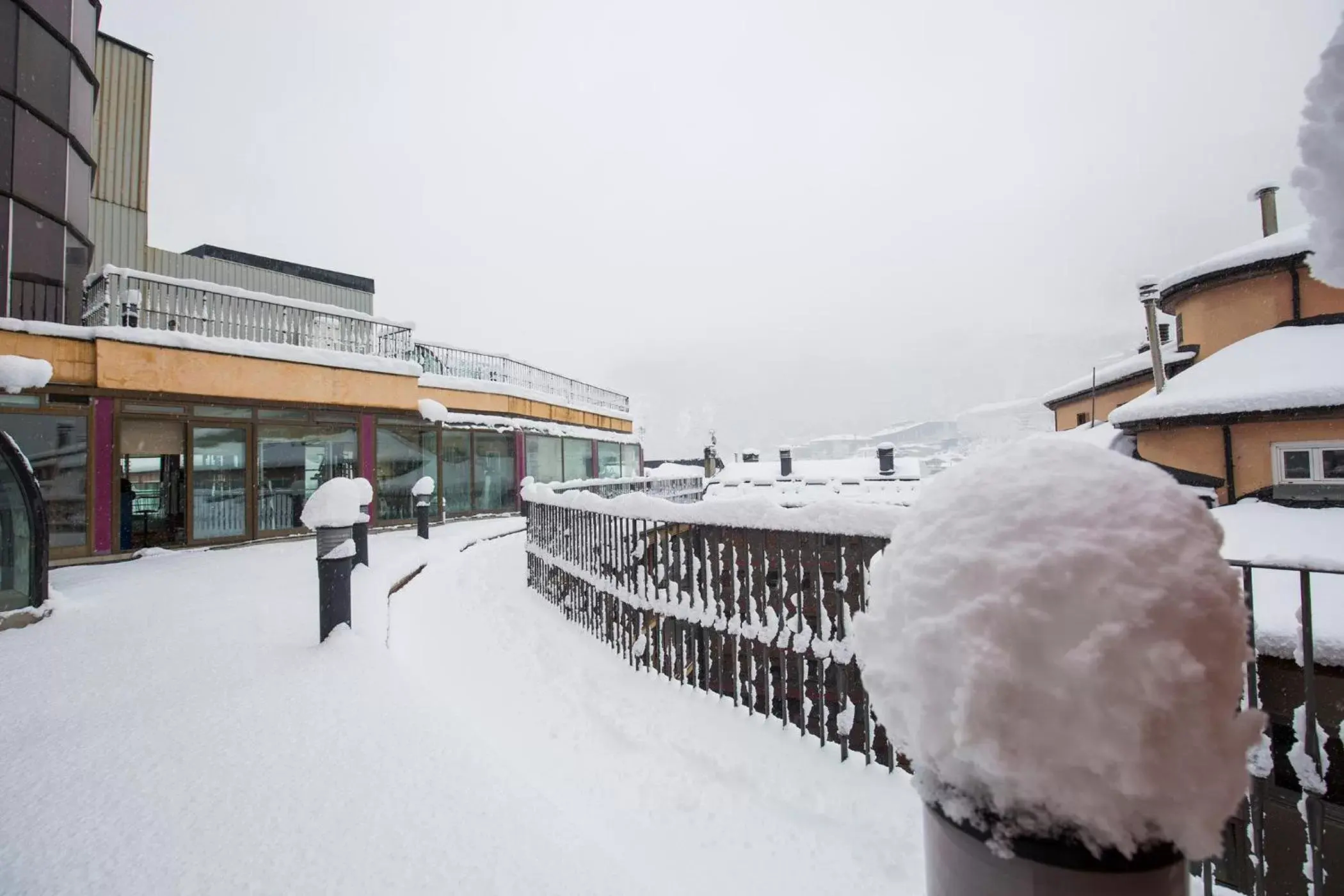 Street view, Winter in Hotel Cervol