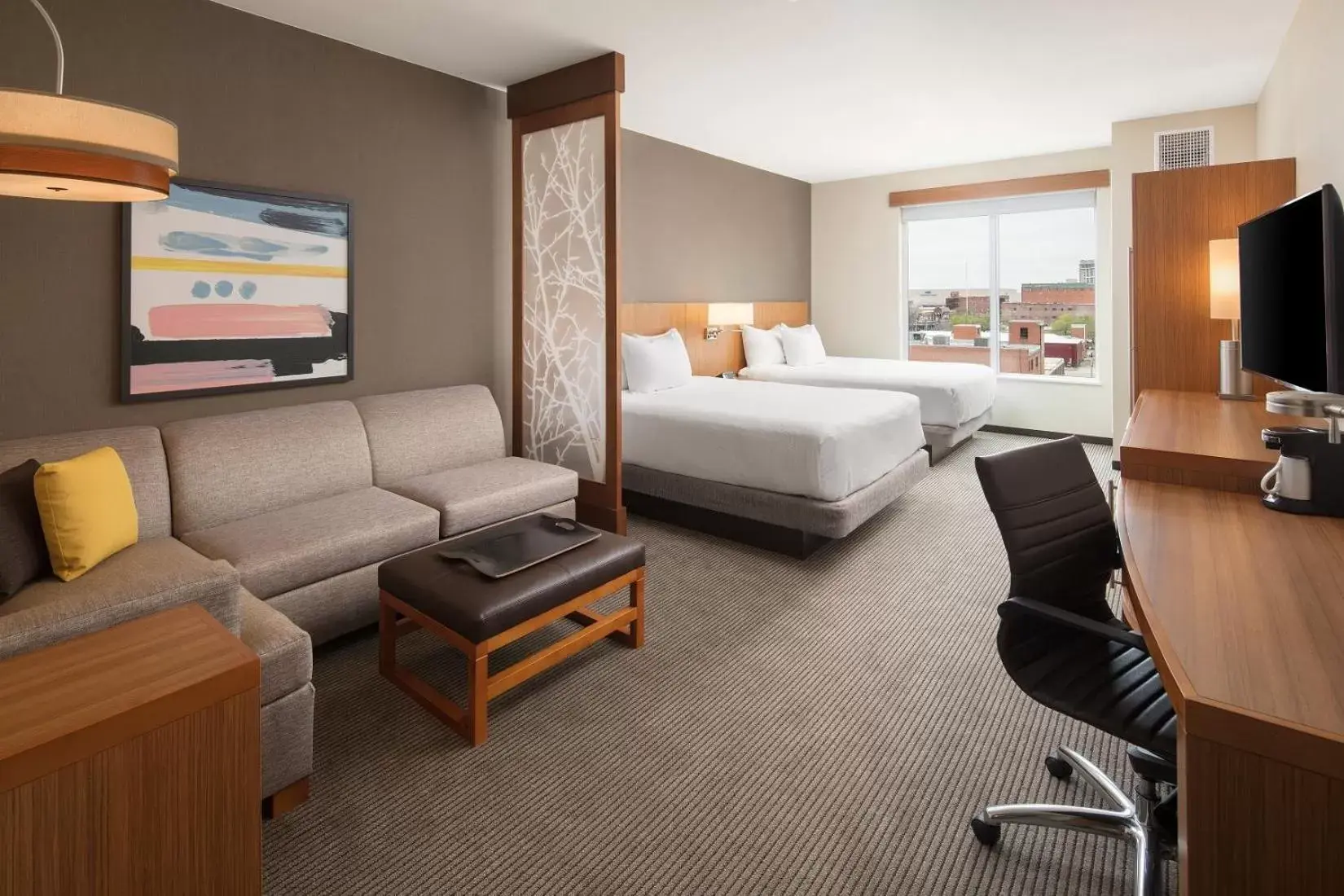 Queen Room with Two Queen Beds and Accessible Tub - Disability Access in Hyatt Place Oklahoma City Bricktown