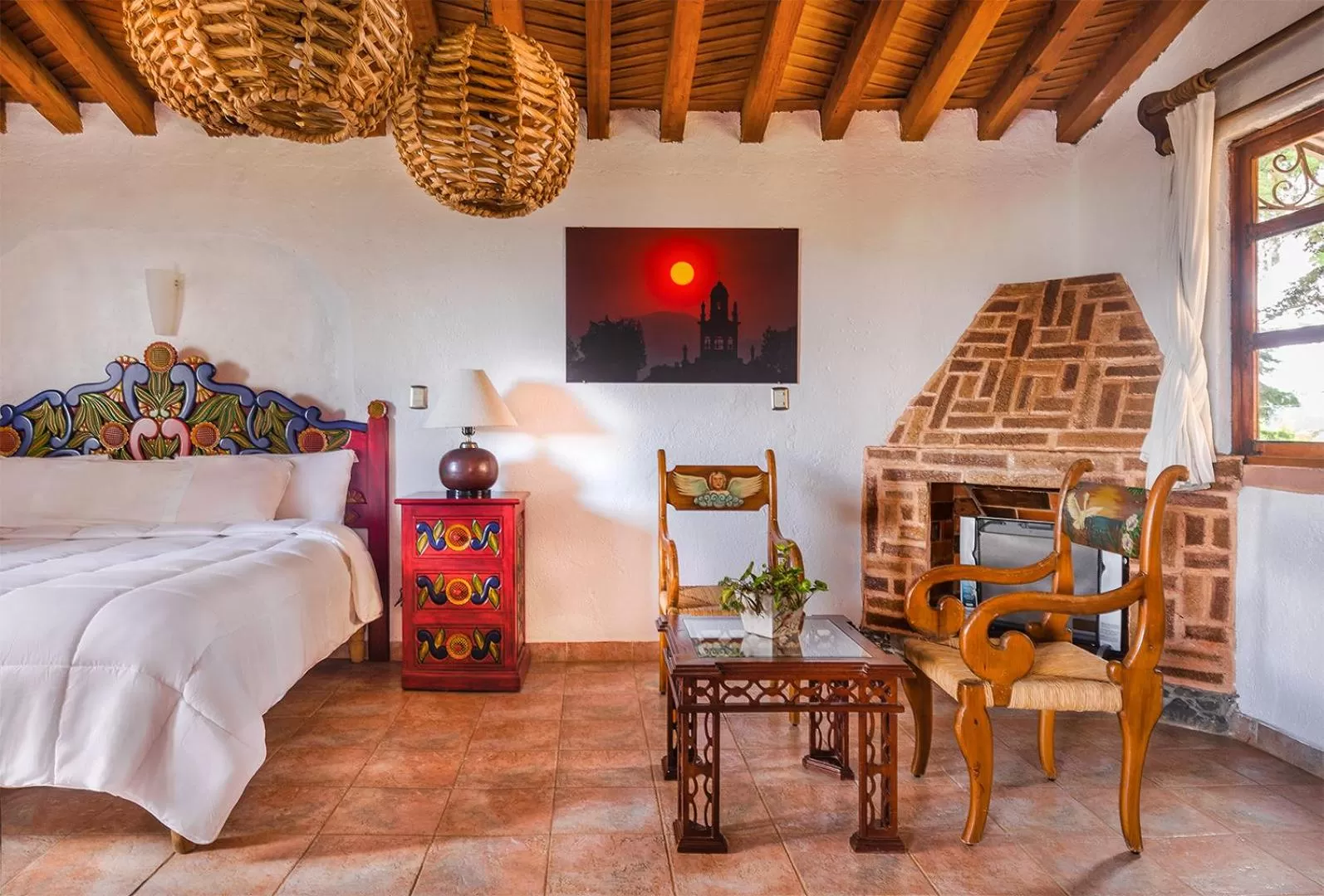 Living room, Bed in Eco Hotel Ixhi