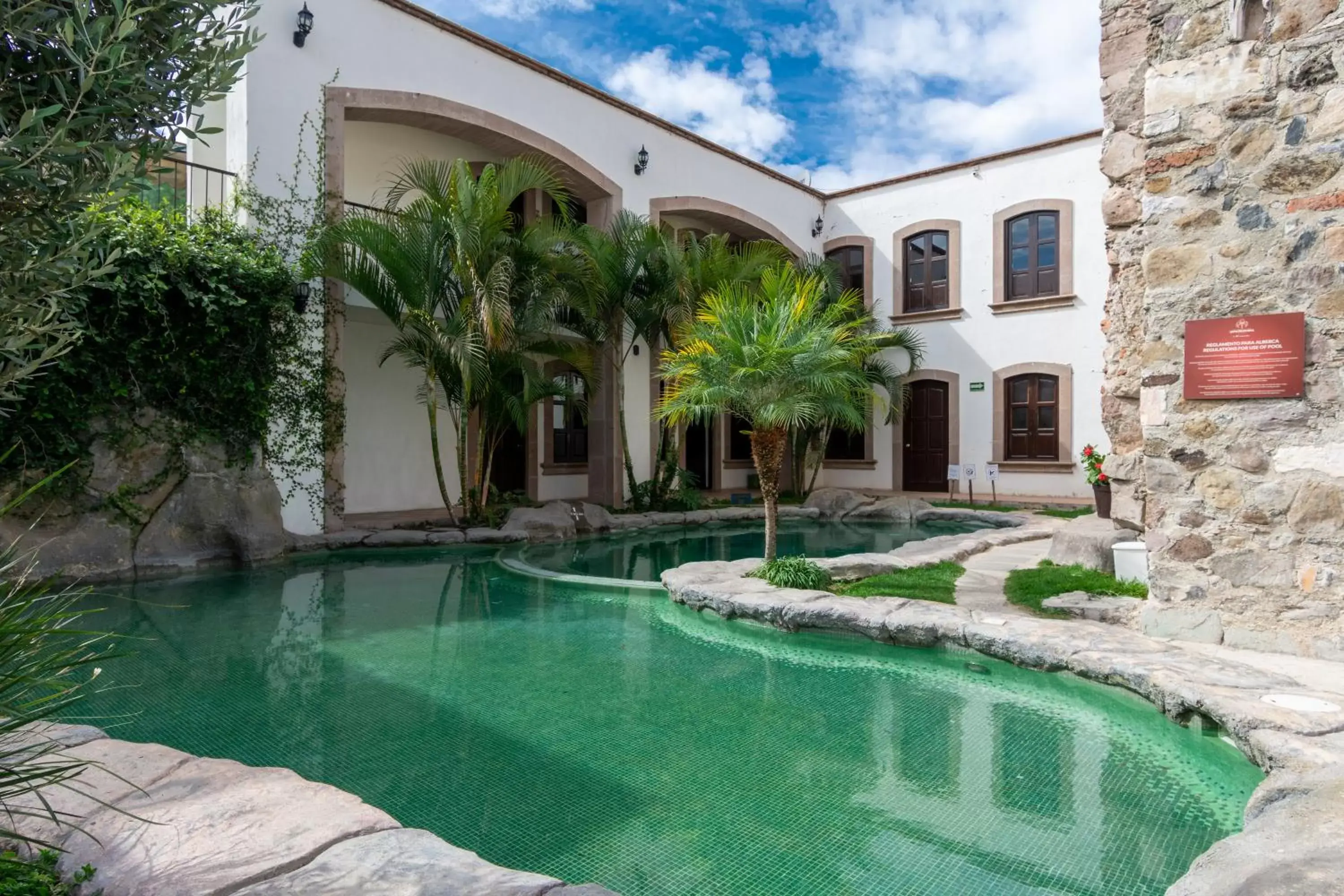 Property building, Swimming Pool in Hotel Hacienda San Cristóbal