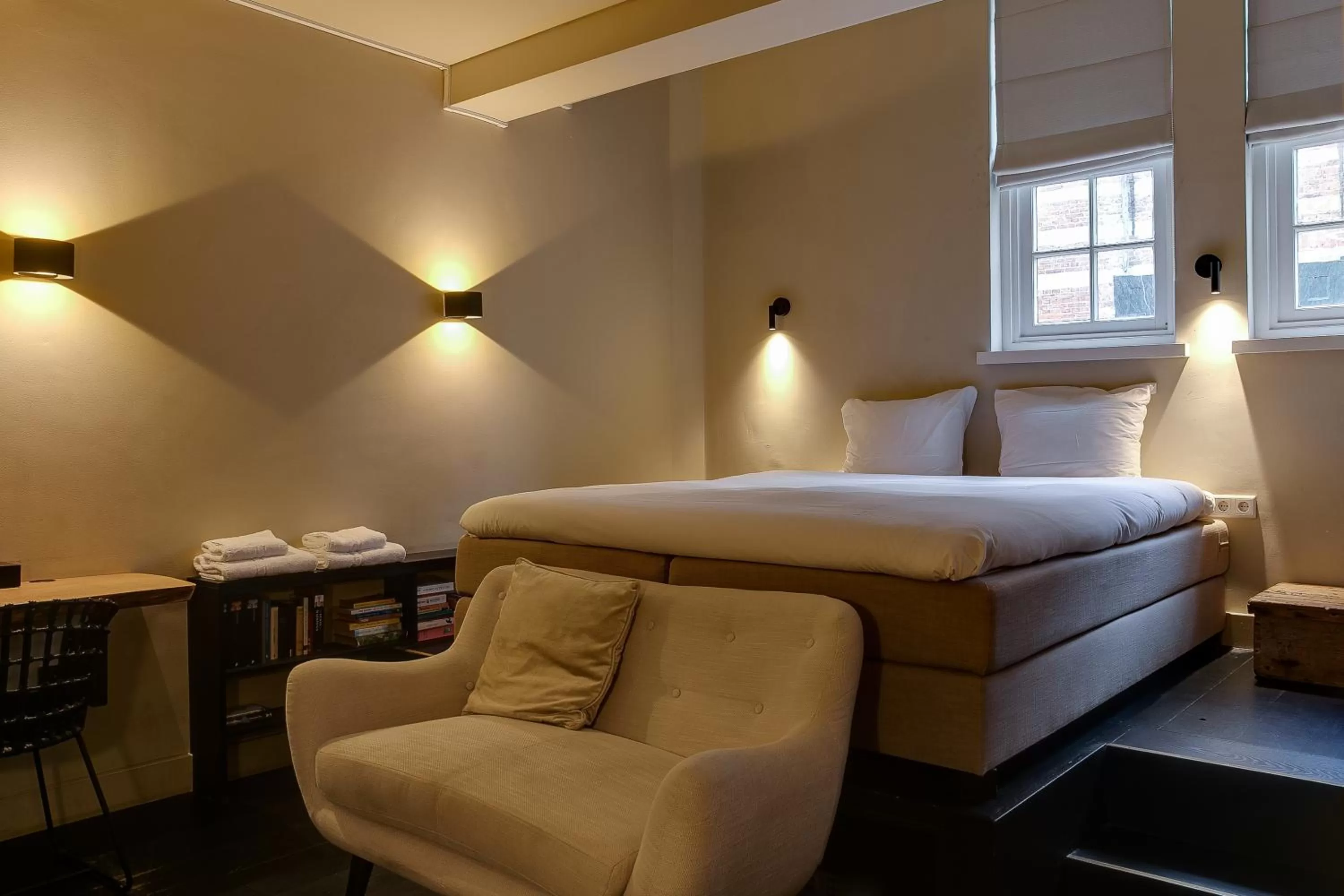 Photo of the whole room, Bed in Vesting Hotel Naarden