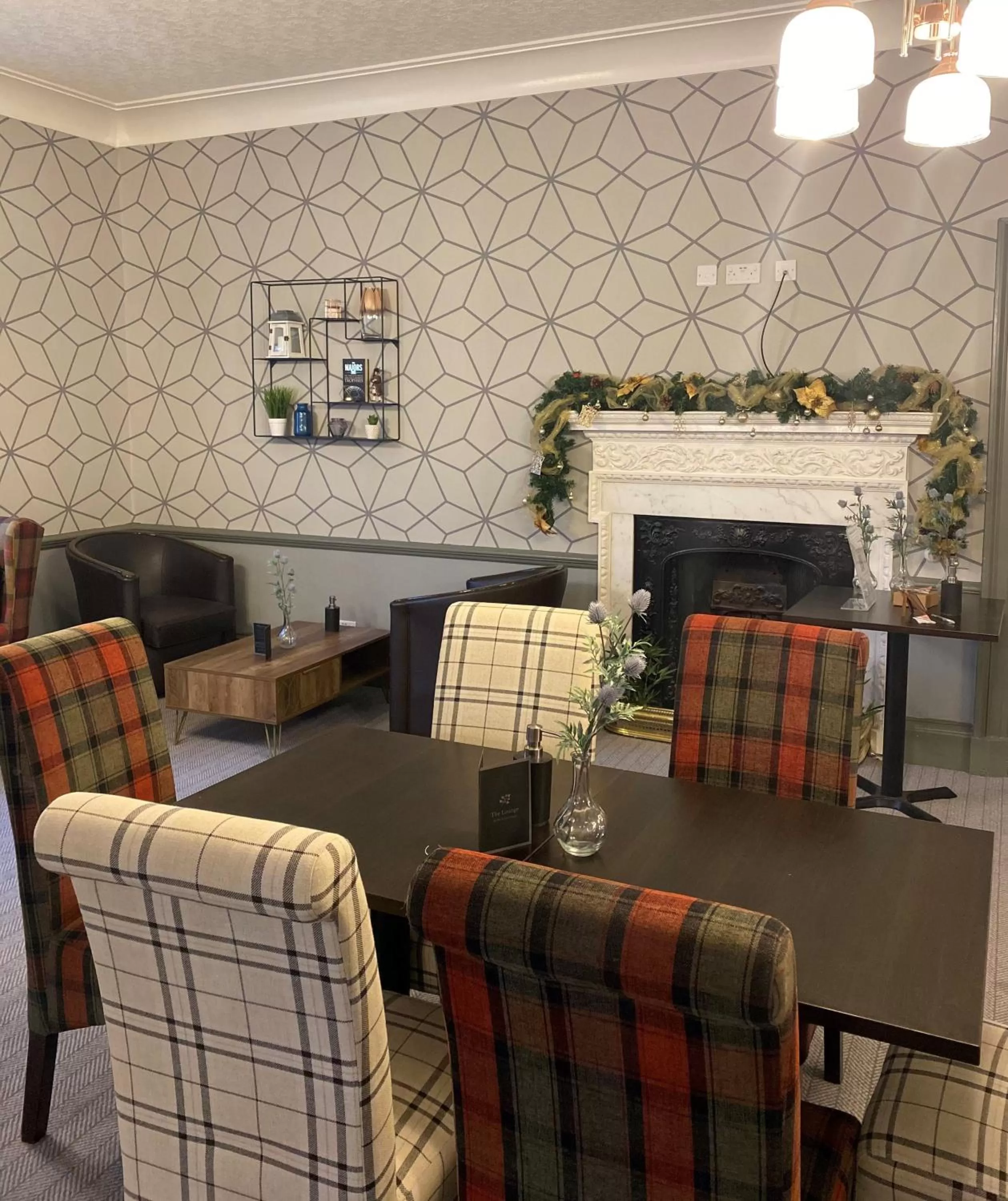 Seating area in Green Hotel