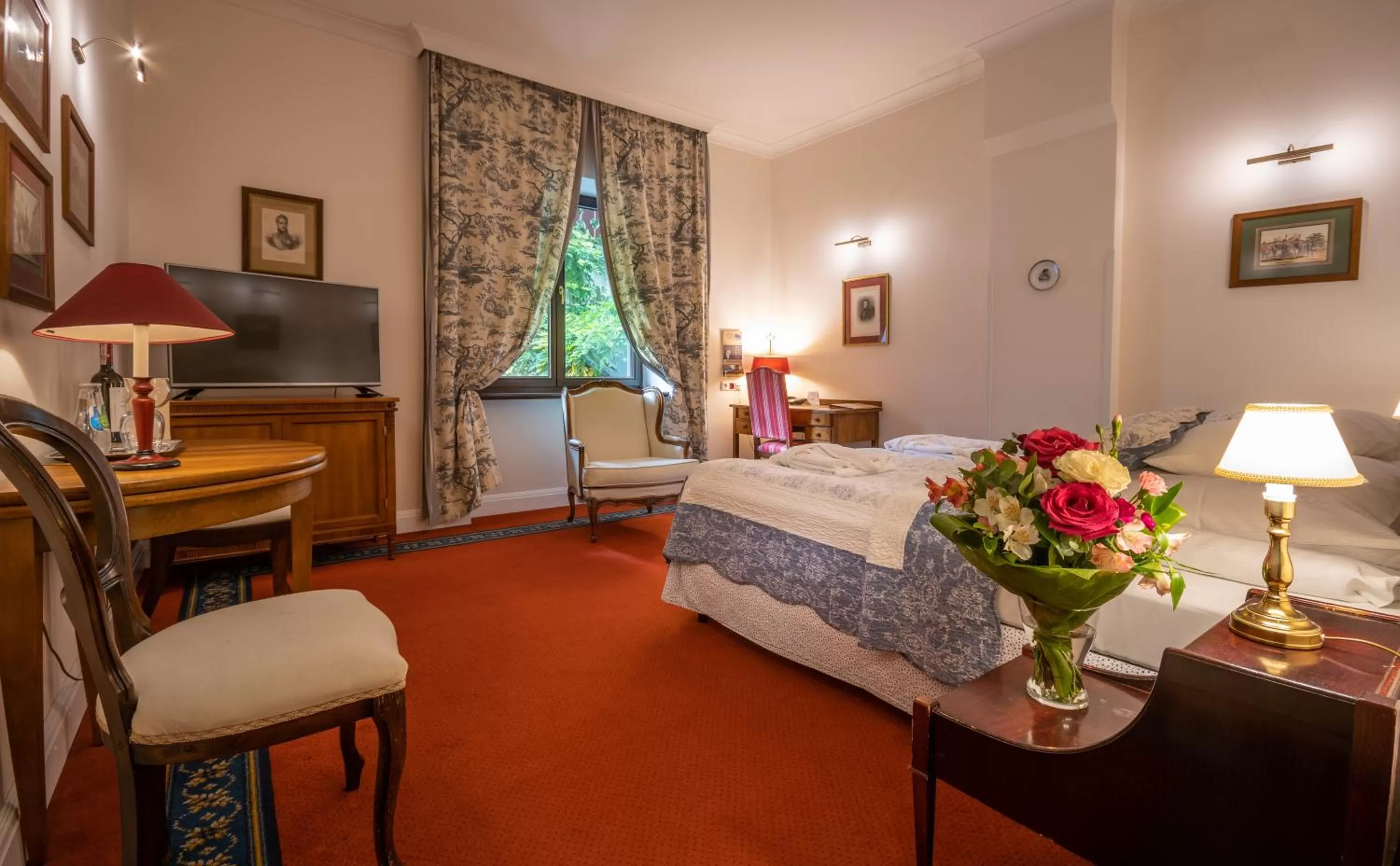 Bed in Hotel Gródek