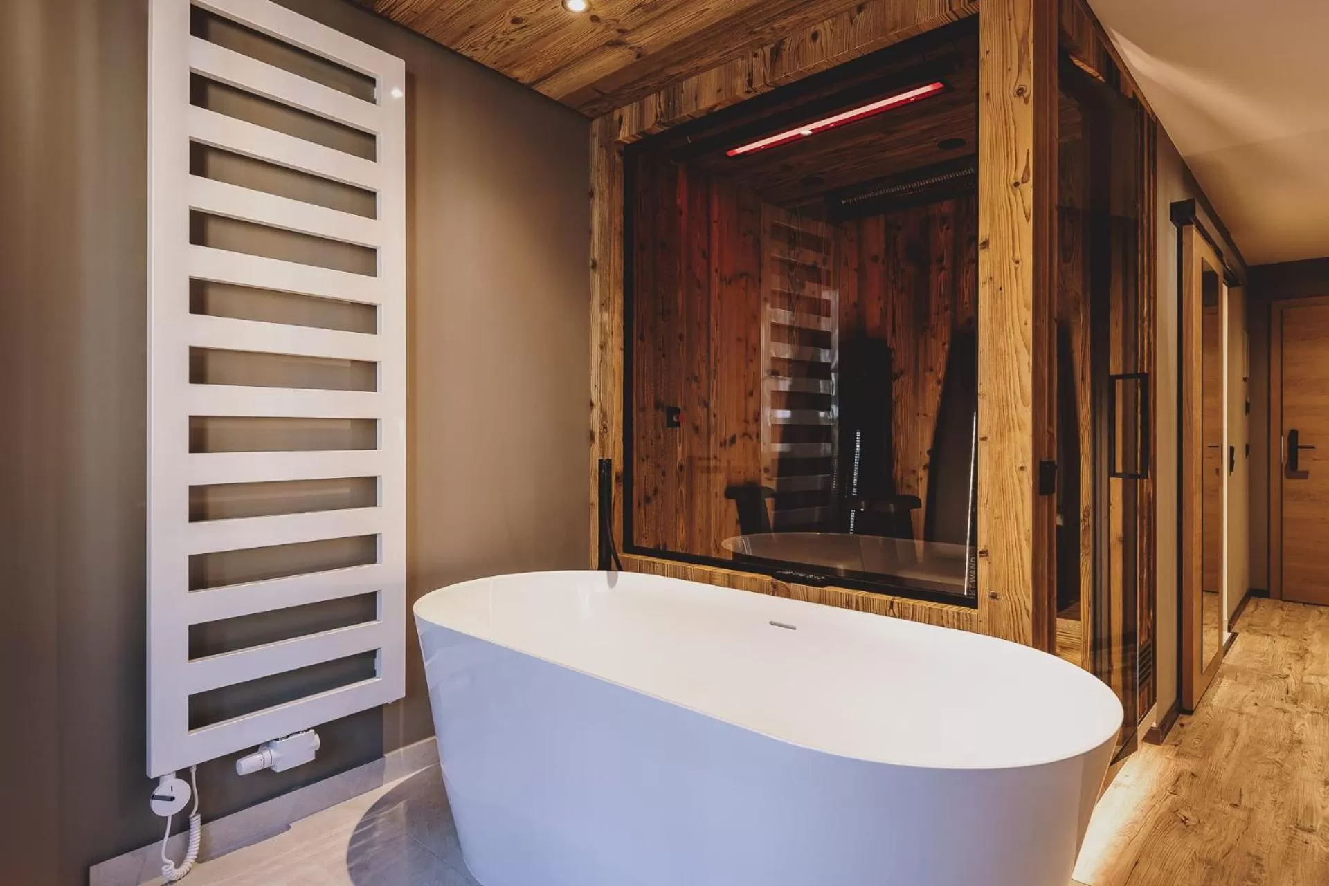 Bathroom in POST POST Hotel - Alpine Boutique Hotel & Spa