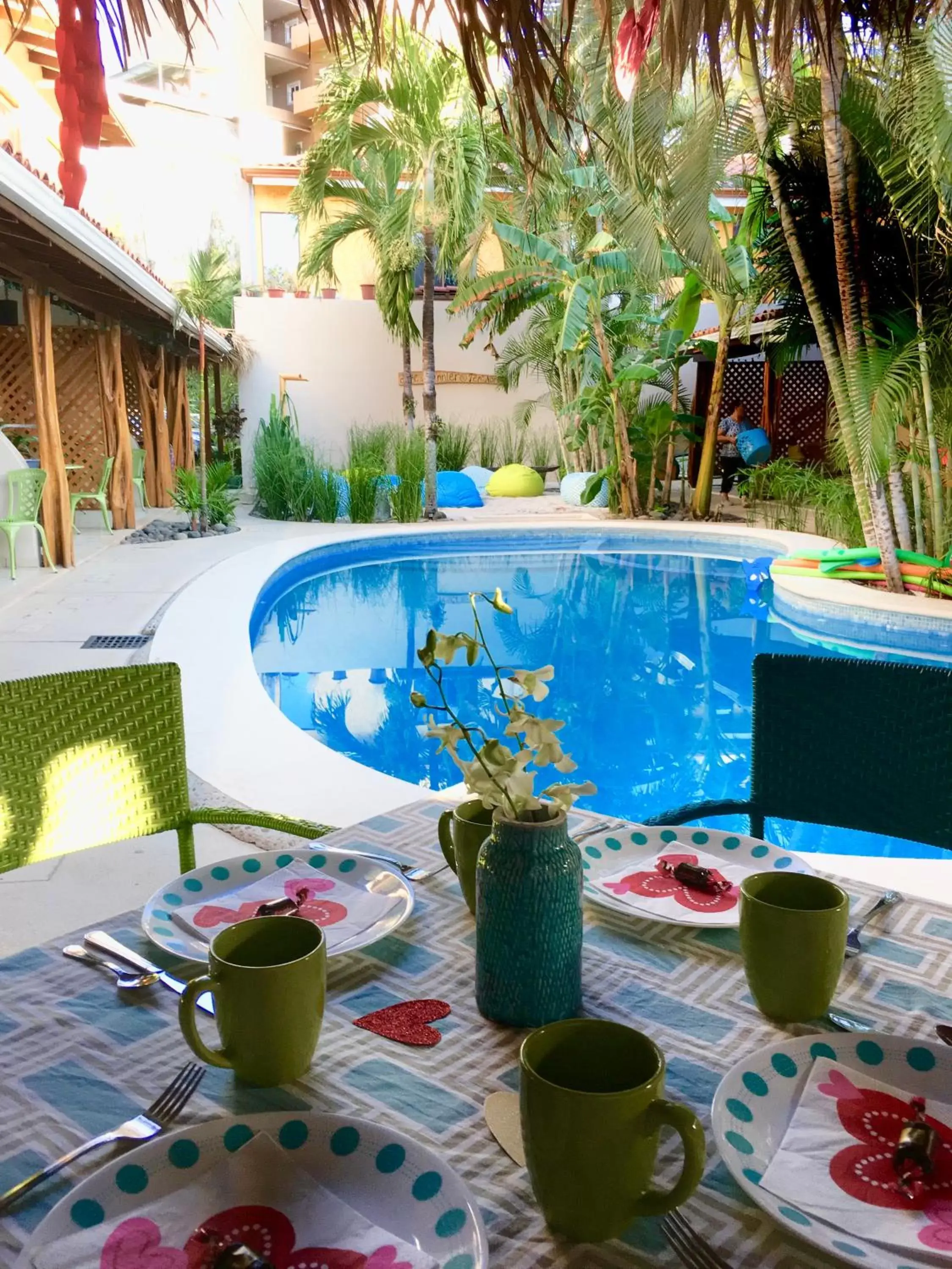 Patio, Swimming Pool in Ten North Tamarindo Beach Hotel