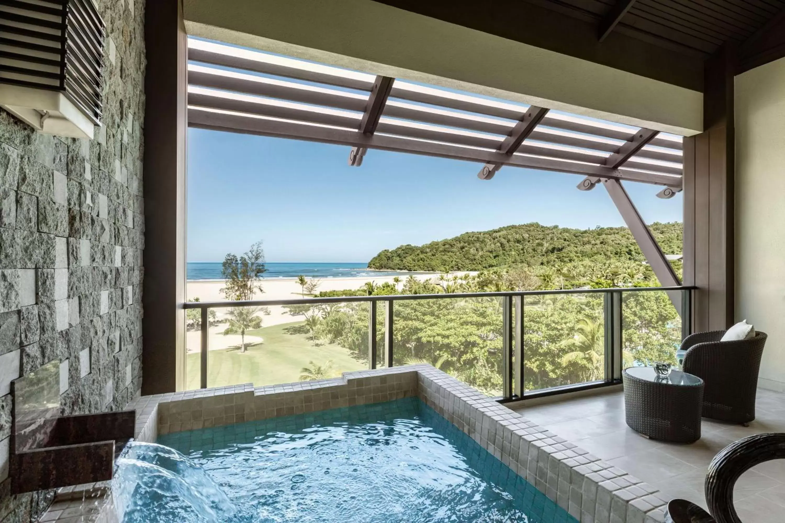 Bathroom, Swimming Pool in Shangri-La Rasa Ria, Kota Kinabalu