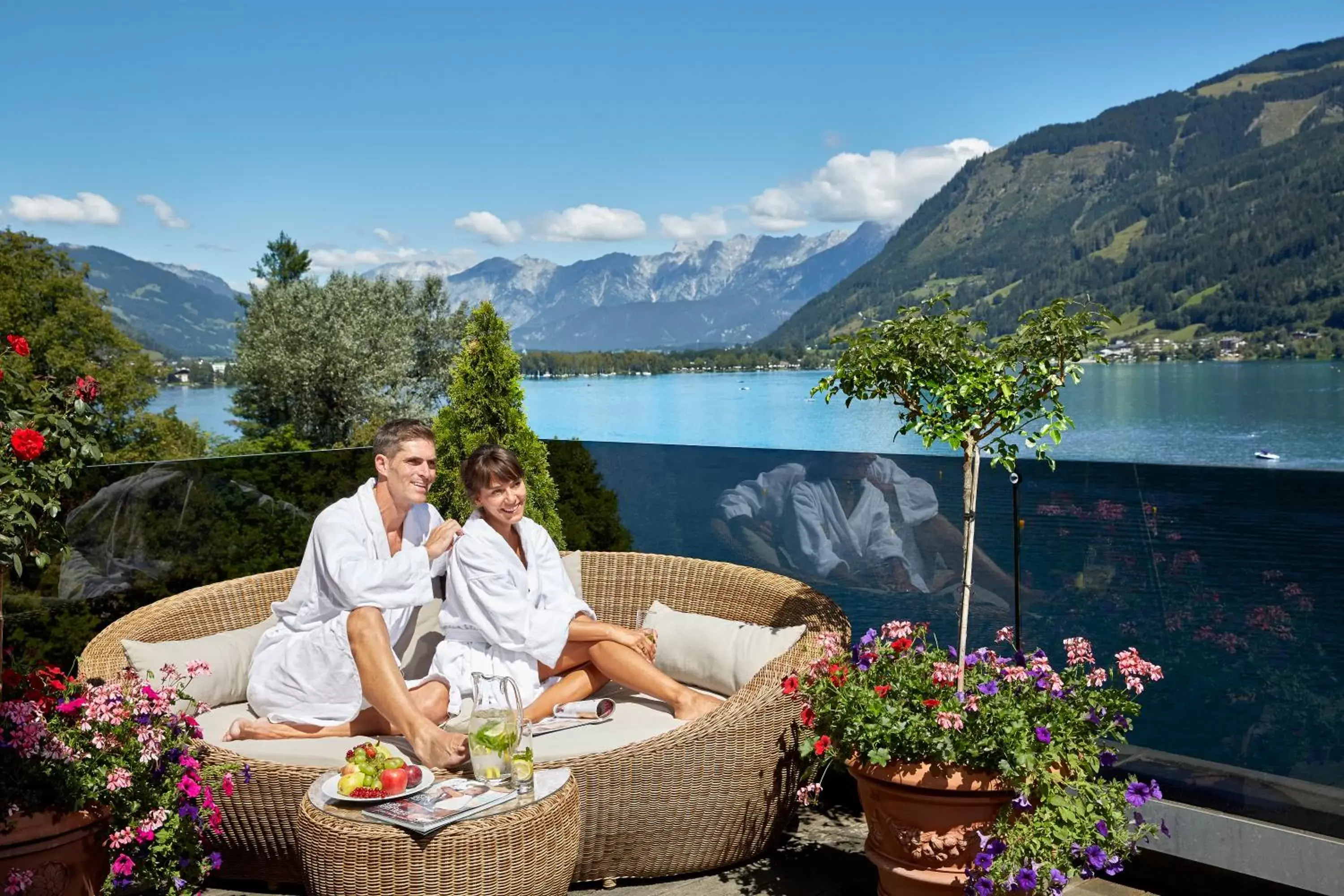 Lake view in Grand Hotel Zell am See