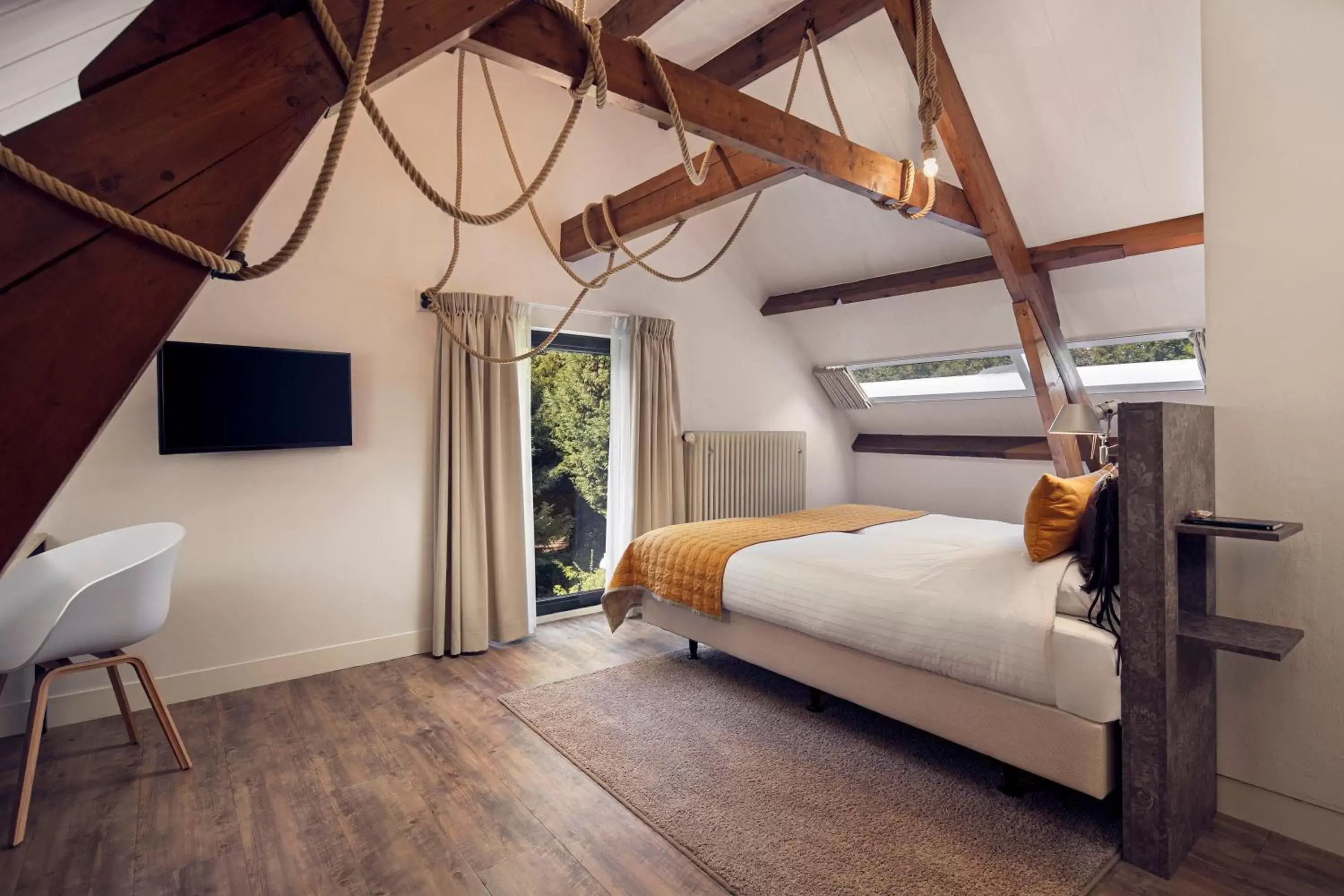 Bedroom, Bed in Landgoed Groot Warnsborn