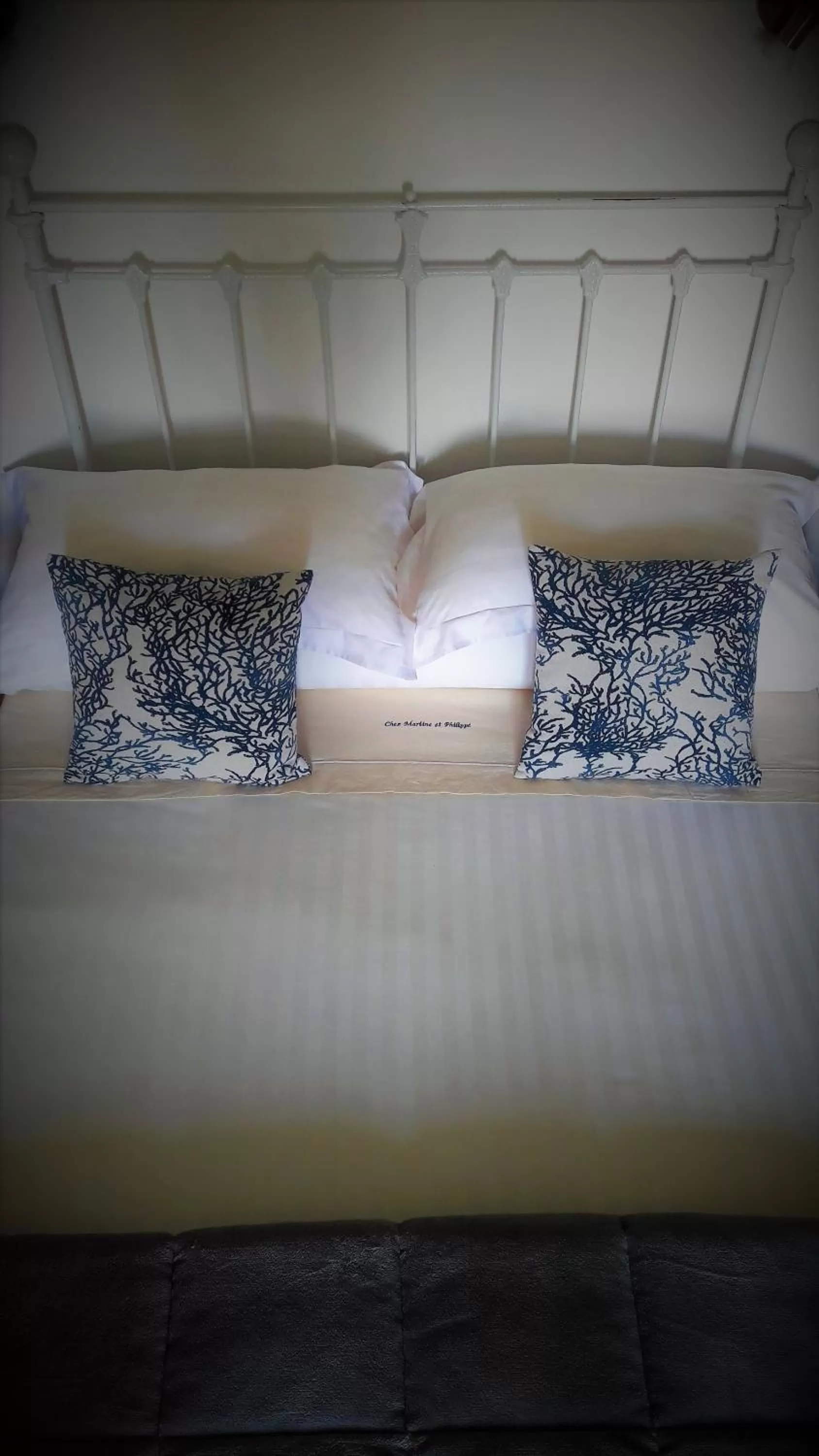 Decorative detail, Bed in Chez Martine et Philippe en Velay