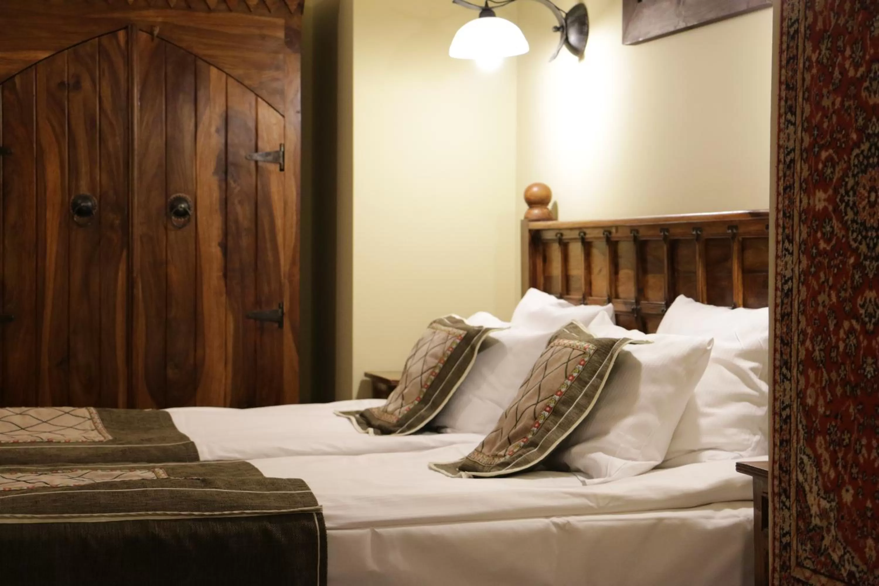 Bed in Hotel Zamek Ryn