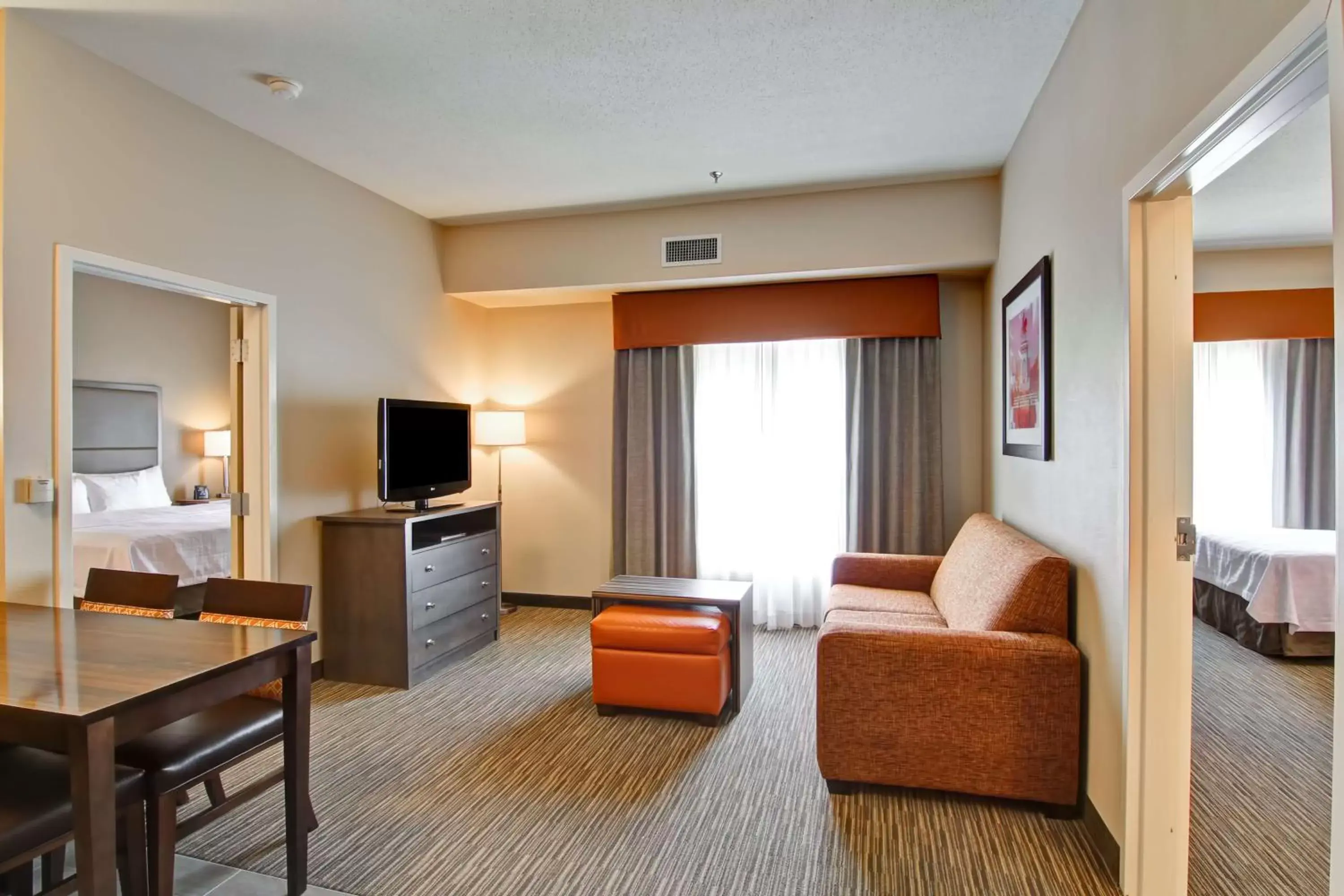 TV and multimedia, Bed in Homewood Suites Houston Kingwood Parc Airport Area TV and multimedia, Bed in Homewood Suites Houston Kingwood Parc Airport Area