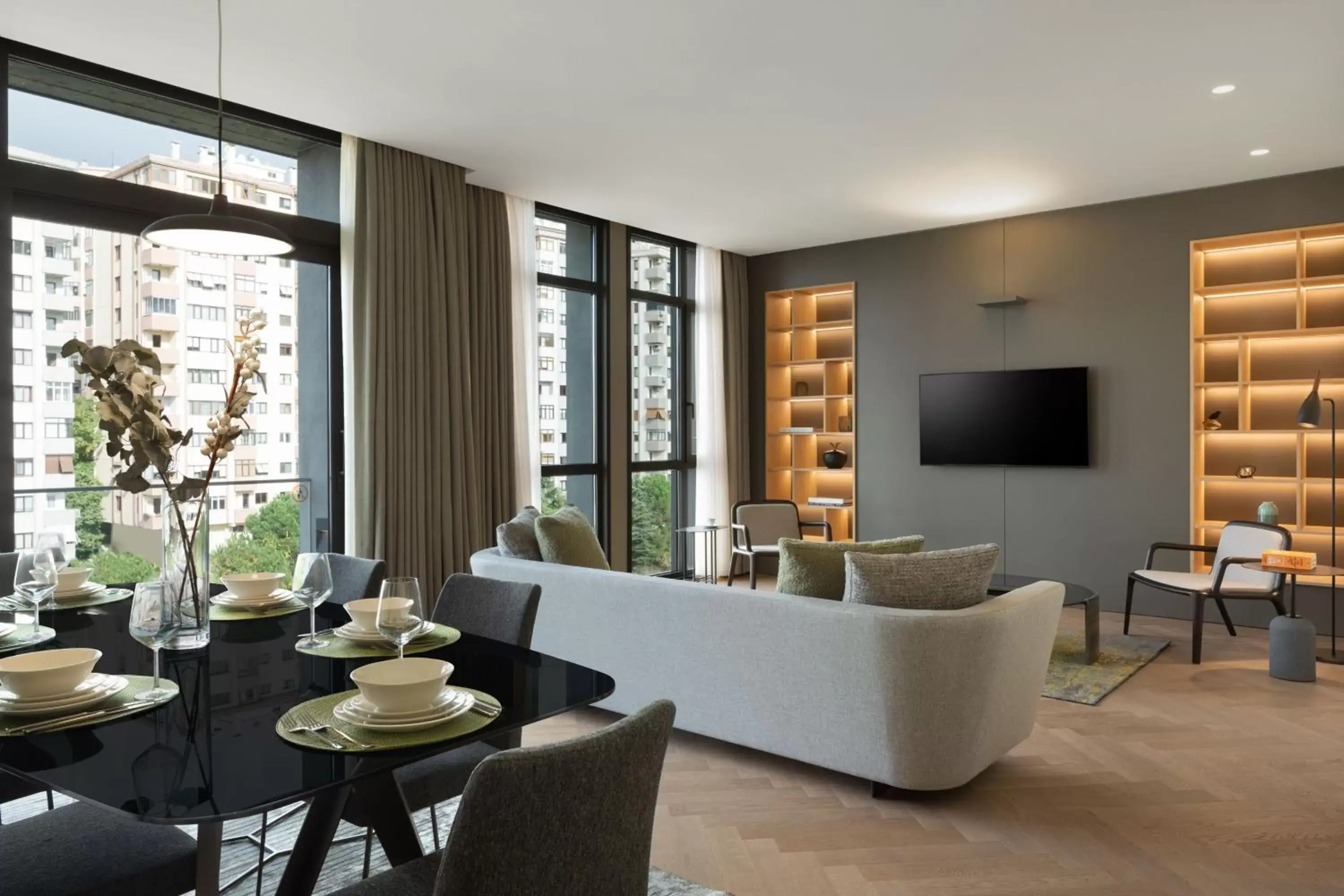 Living room in Marriott Executive Apartments Istanbul Fulya
