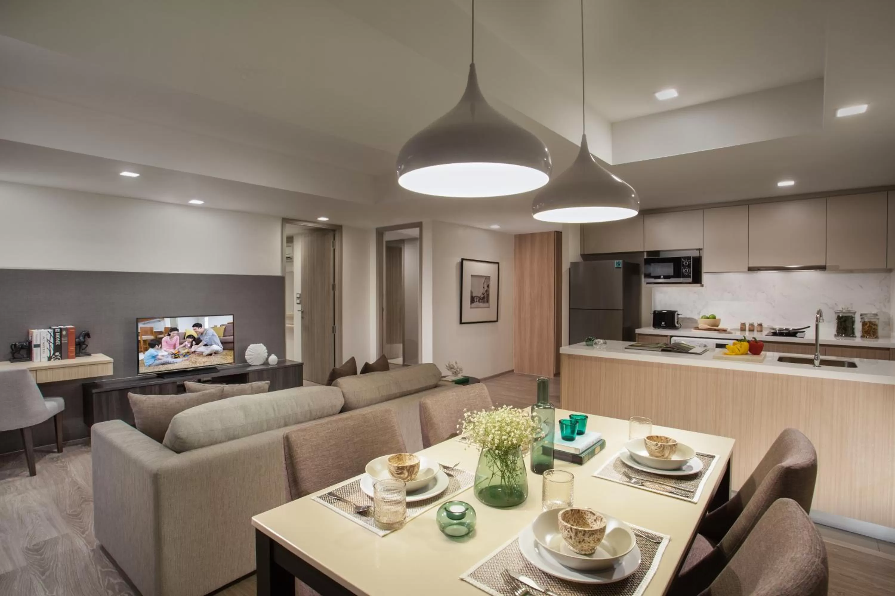 Living room in Somerset Ekamai Bangkok