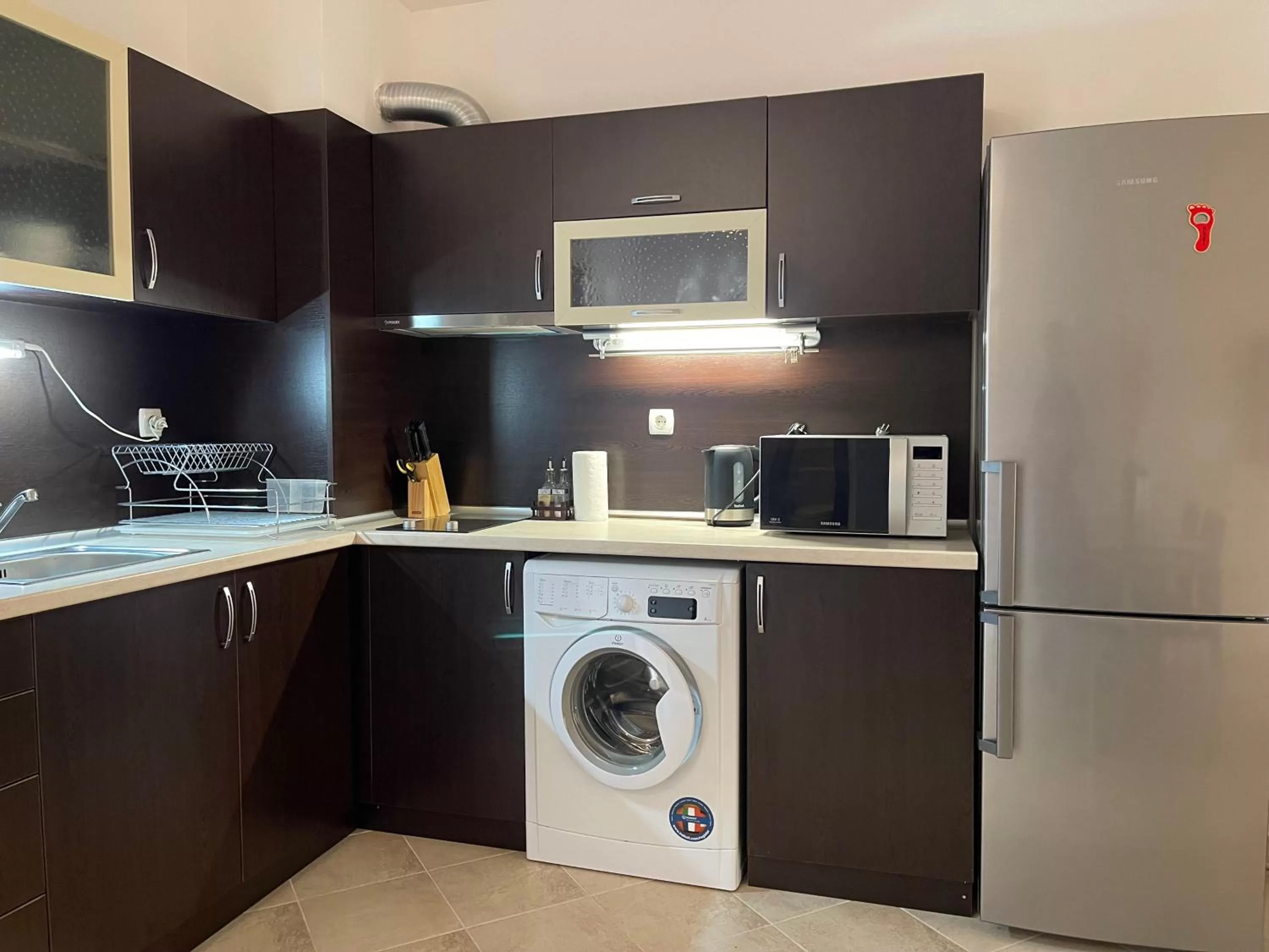 Kitchen or kitchenette in Ravda Family Resort. Park&Sea