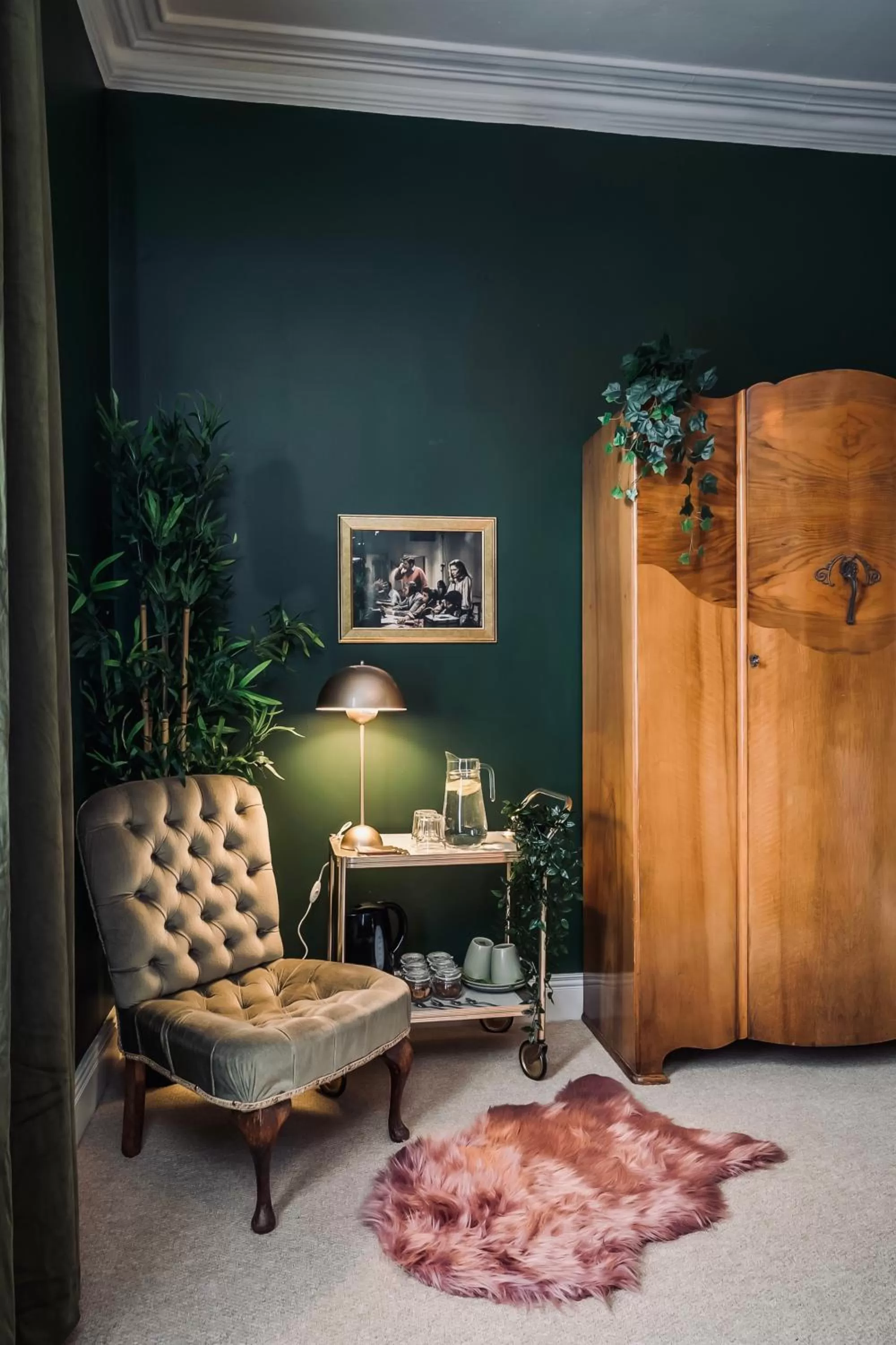 Bed, Seating Area in Beautiful B&B On The Park