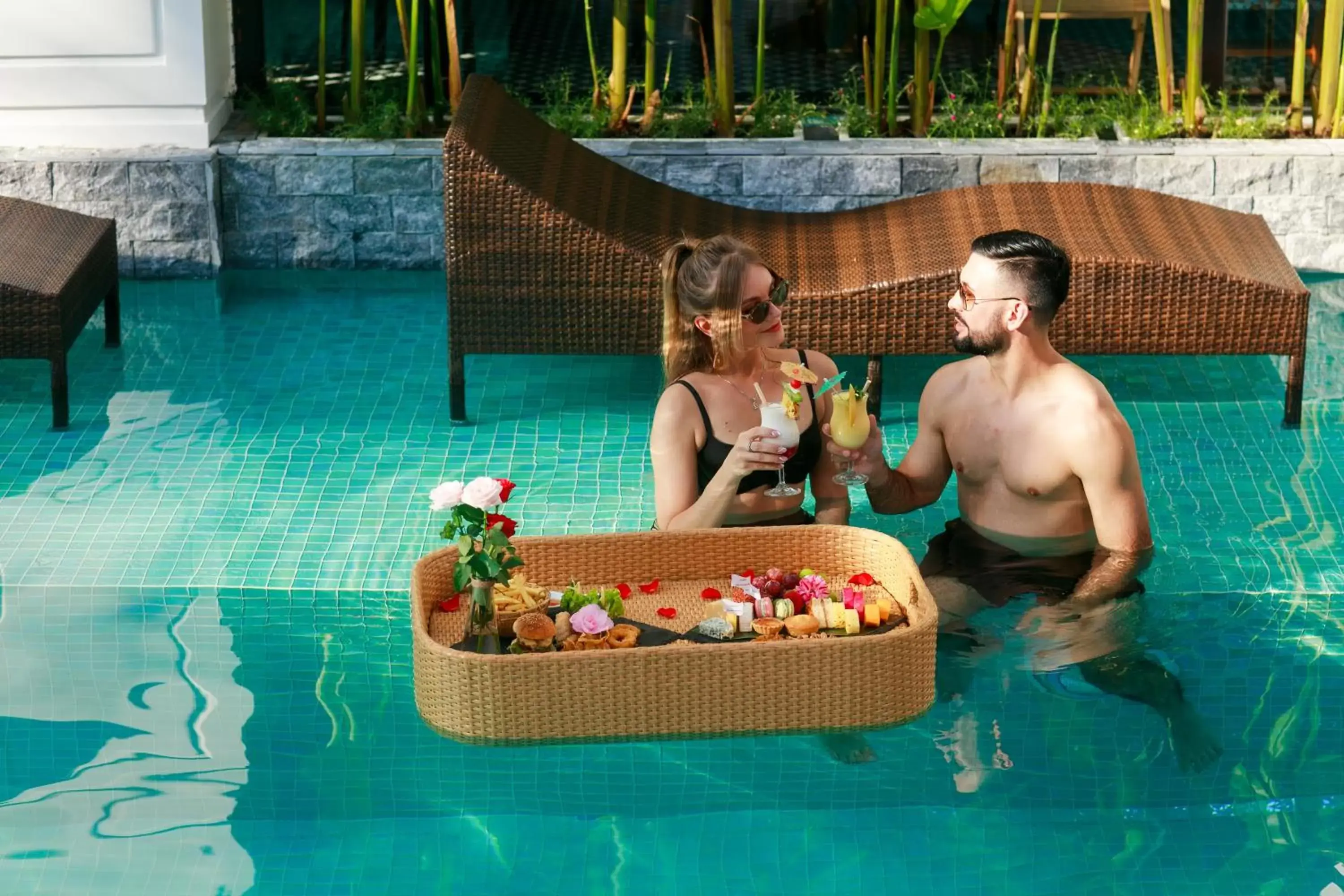 Swimming pool in Grand Sunrise Palace Hoi An- A Luxury Indochine Hotel & Spa Swimming pool in Grand Sunrise Palace Hoi An- A Luxury Indochine Hotel & Spa