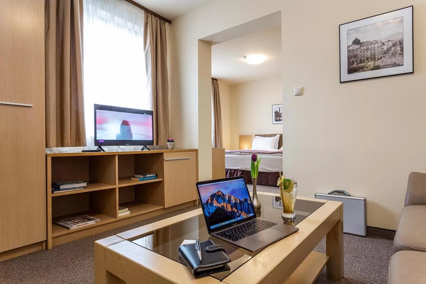 Communal lounge/ TV room in Sofia Palace Hotel by HMG