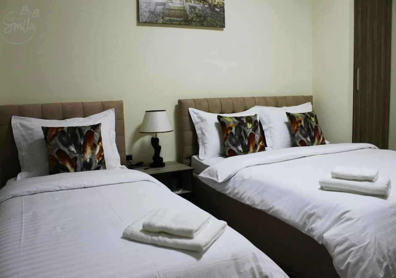 Photo of the whole room, Bed in KorcaSmileHotel