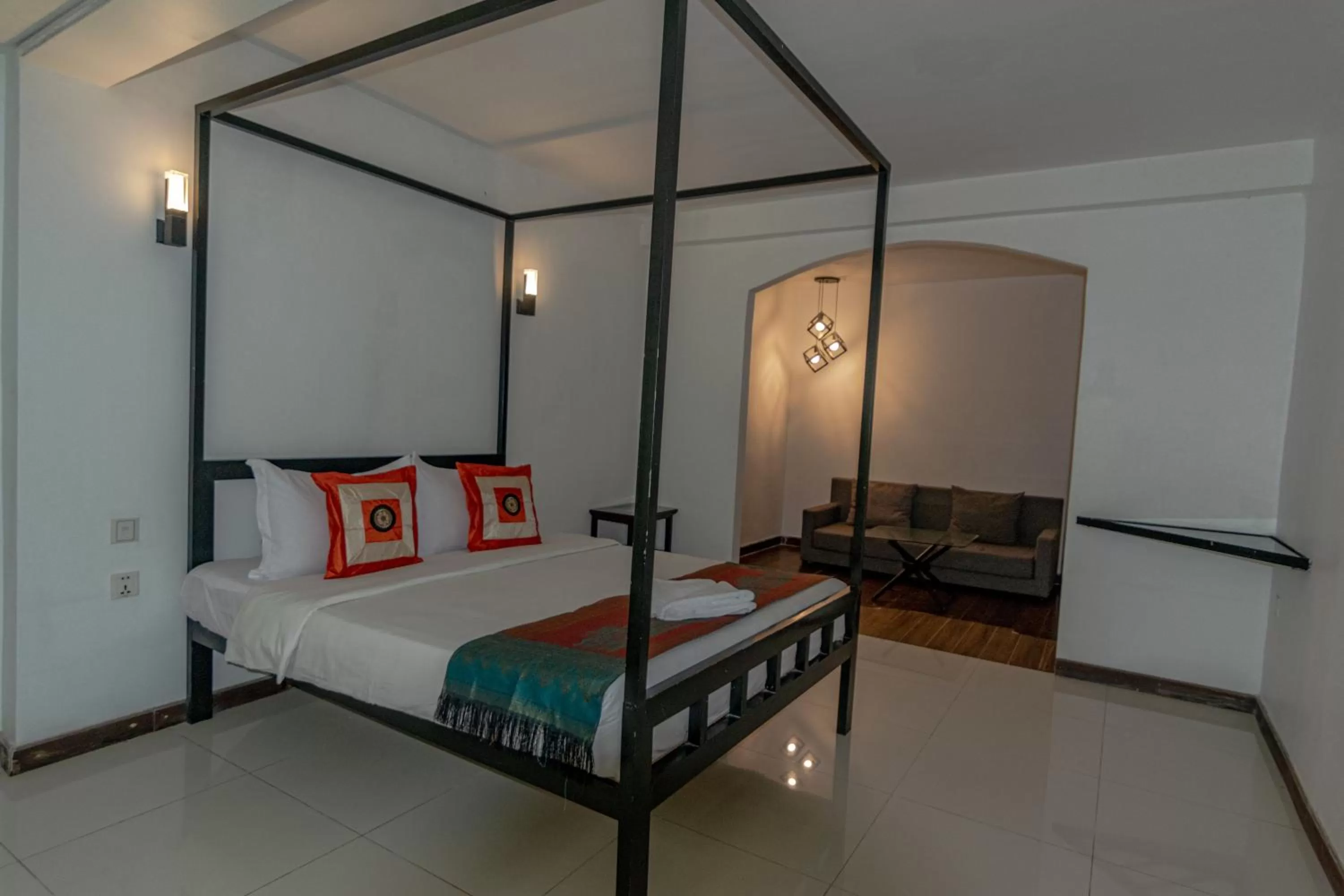 Bed in Samathi Lake Resort