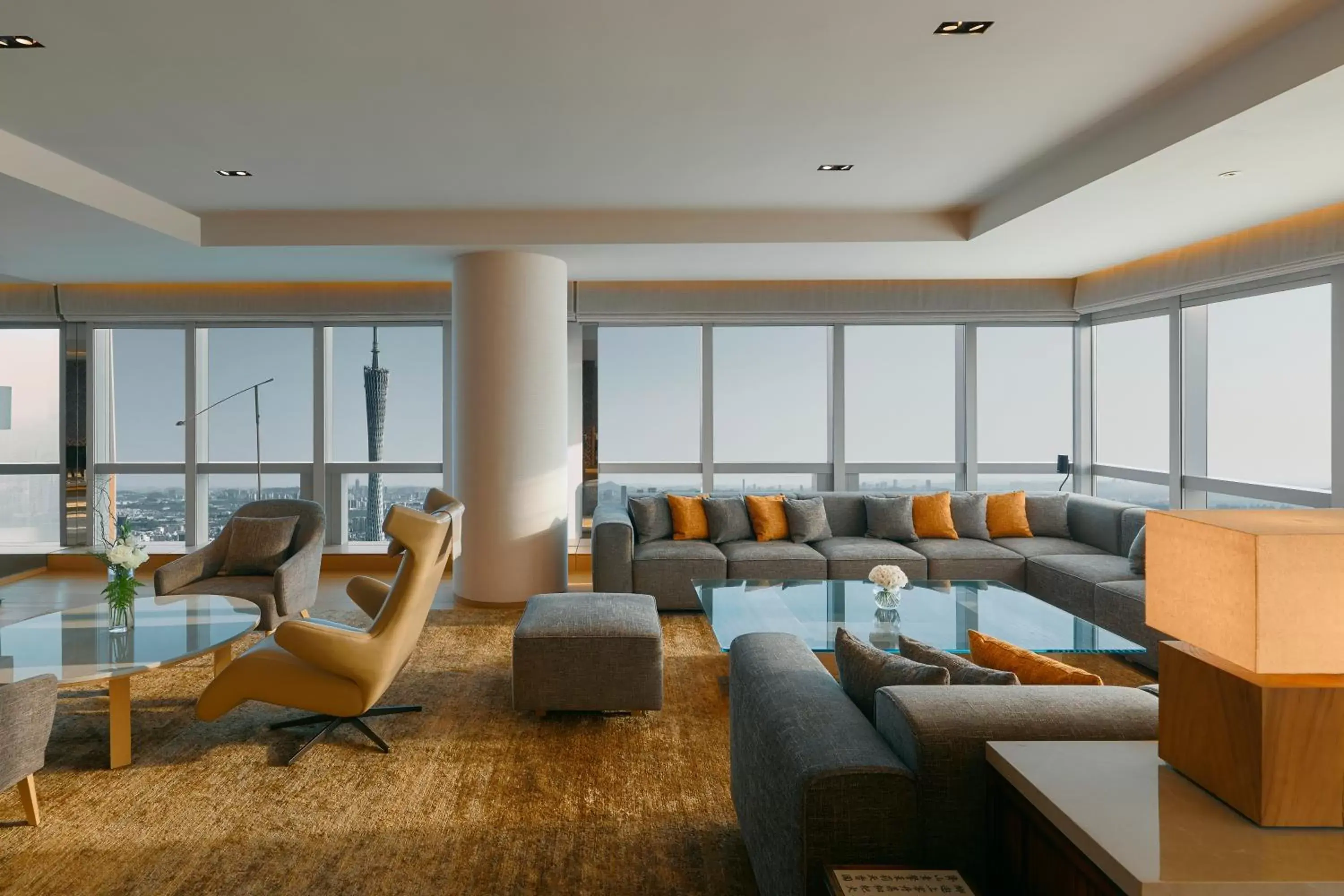 Living room in Park Hyatt Guangzhou - Free Shuttle Bus To Canton Fair Complex During Canton Fair Period