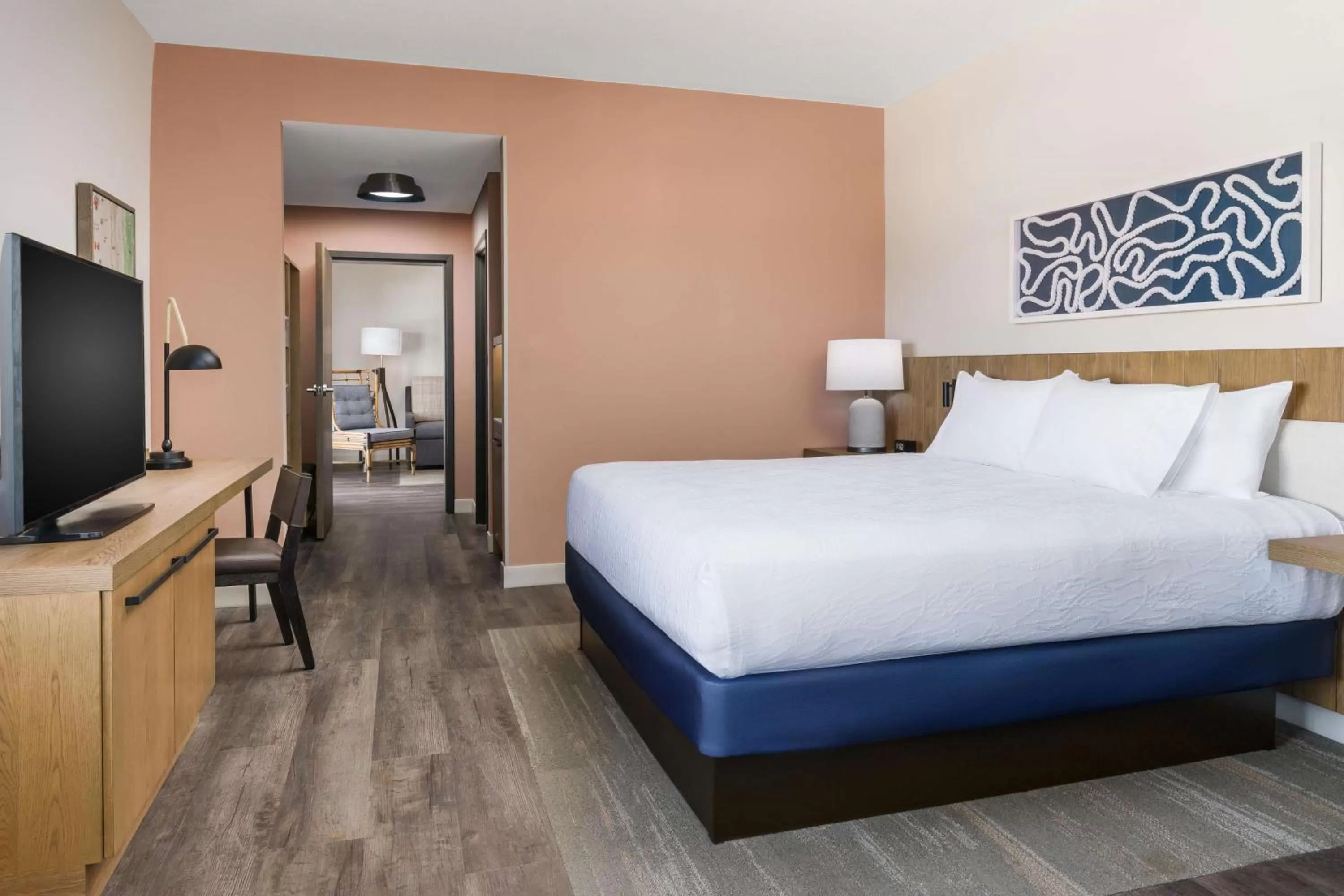 Bed in Hilton Garden Inn St. Pete Beach, FL