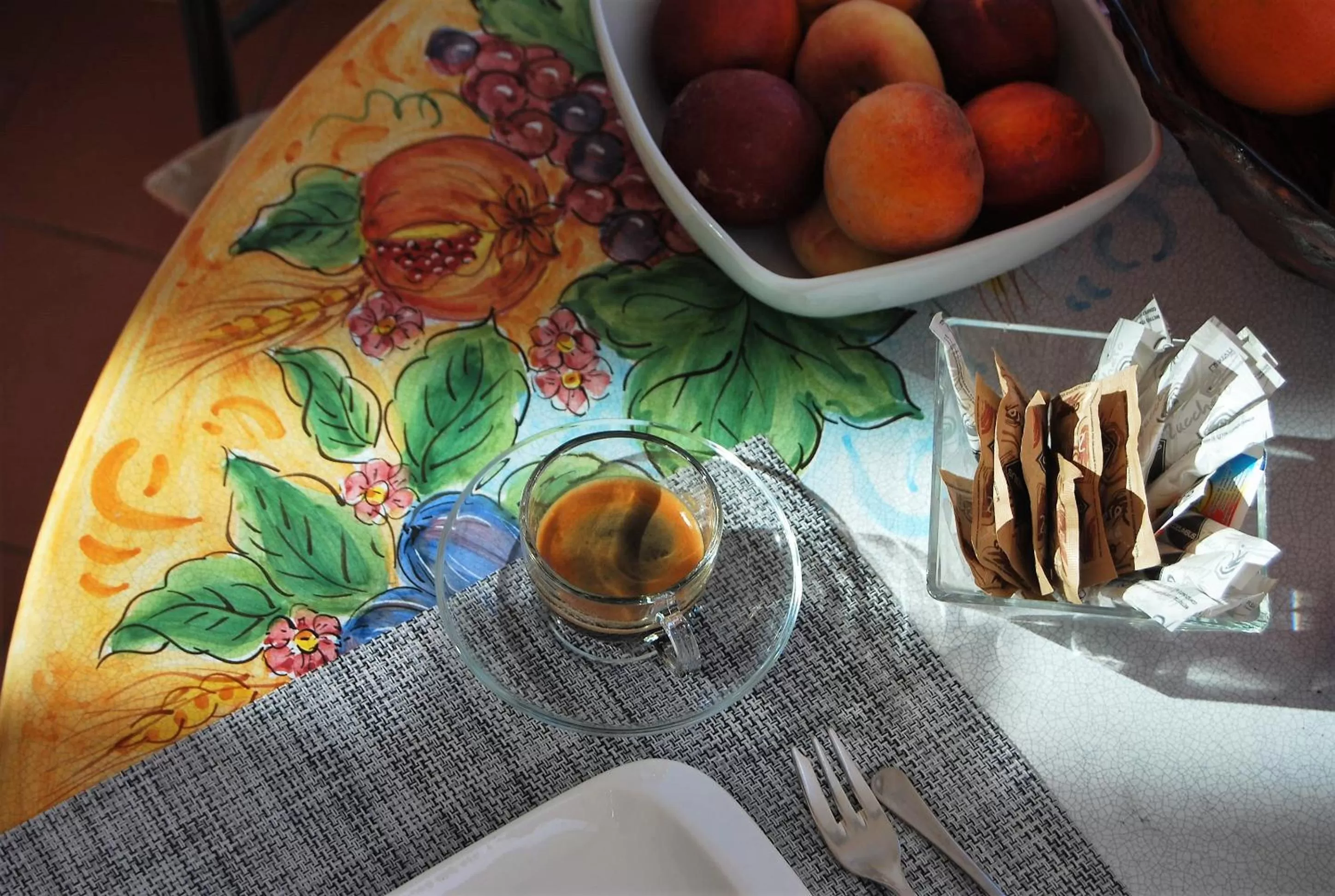 Decorative detail in La Dimora