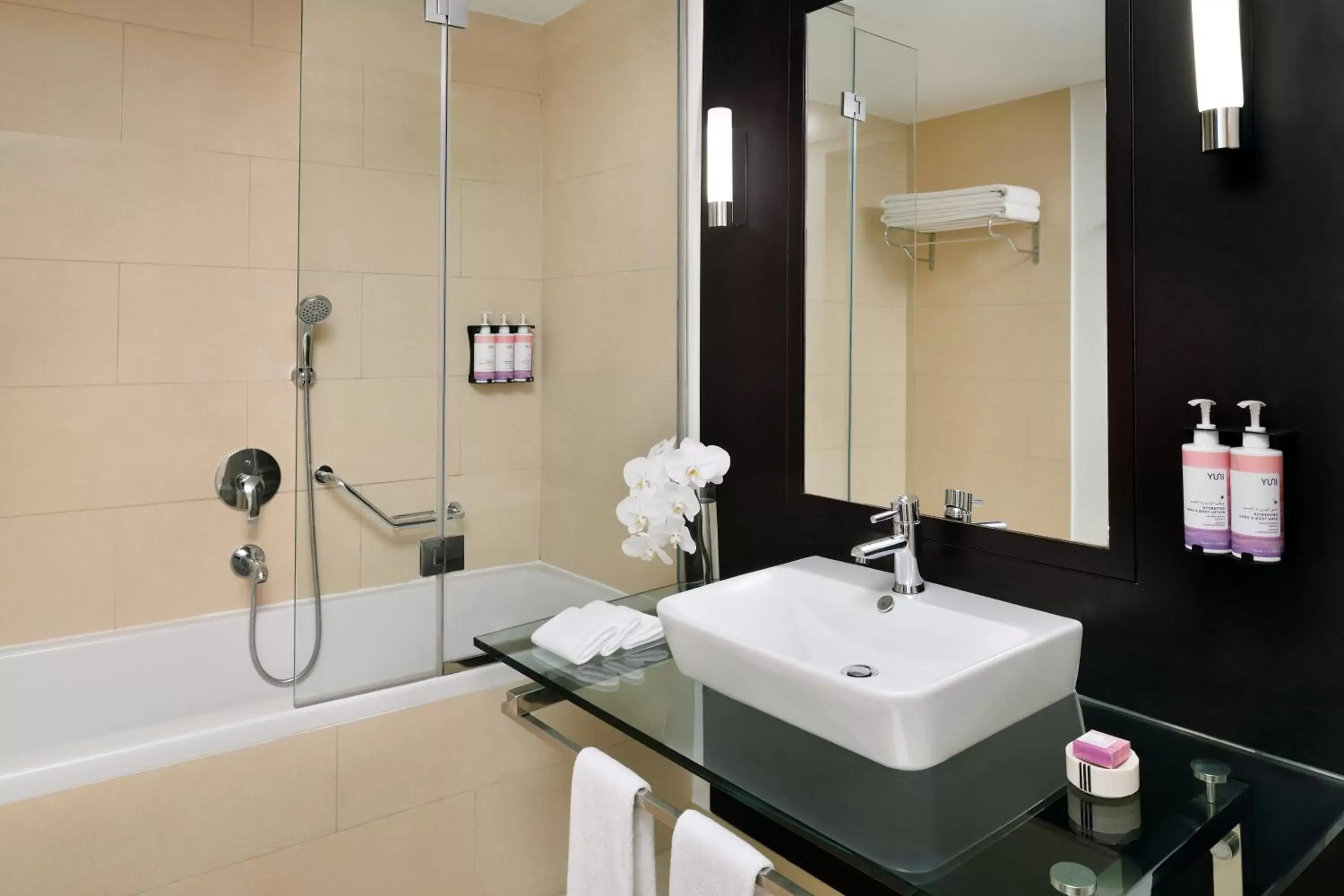 Bathroom in Mövenpick Hotel Jumeirah Lakes Towers Dubai