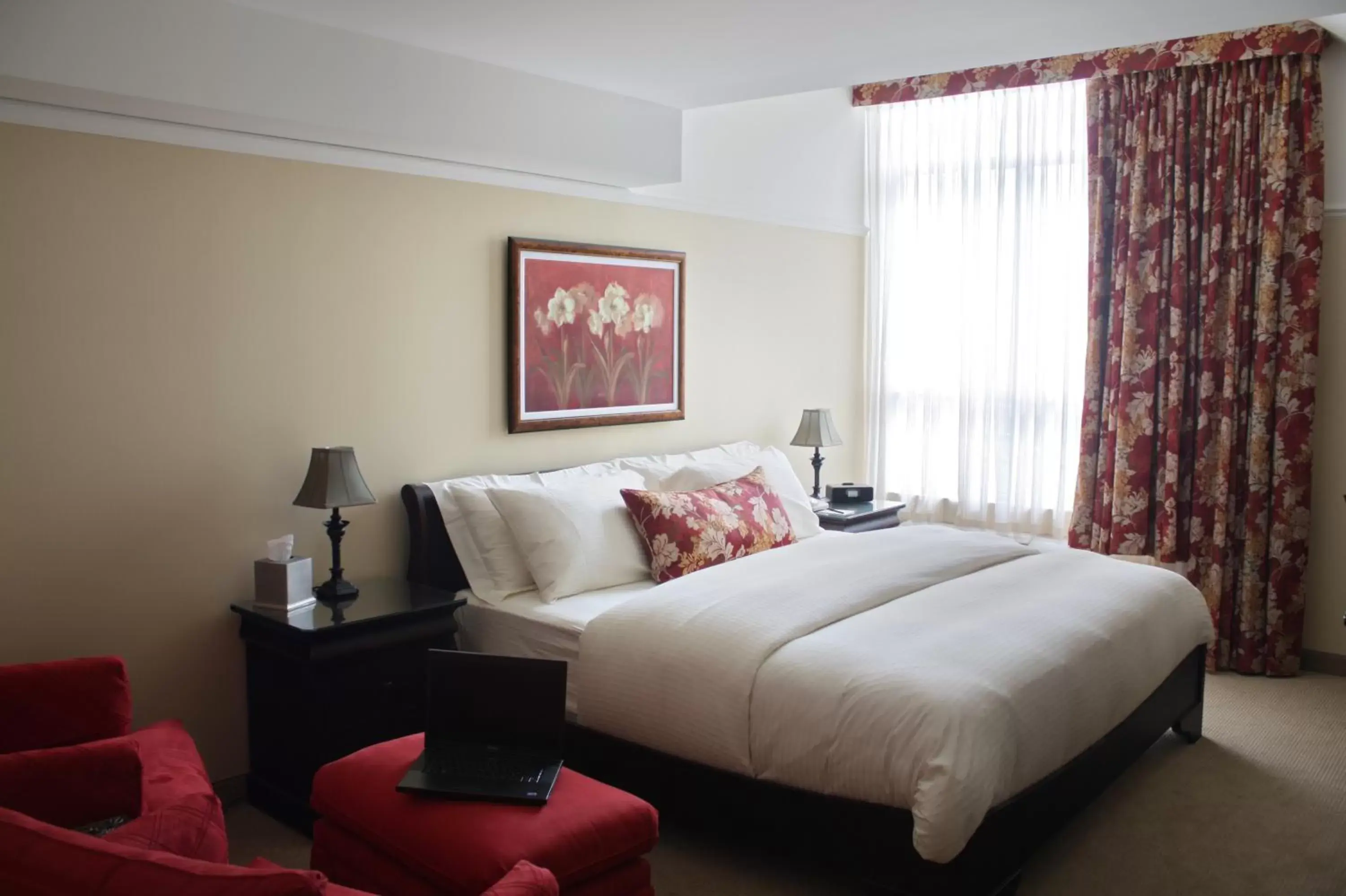 Bed in Hotel Vallea Bromont