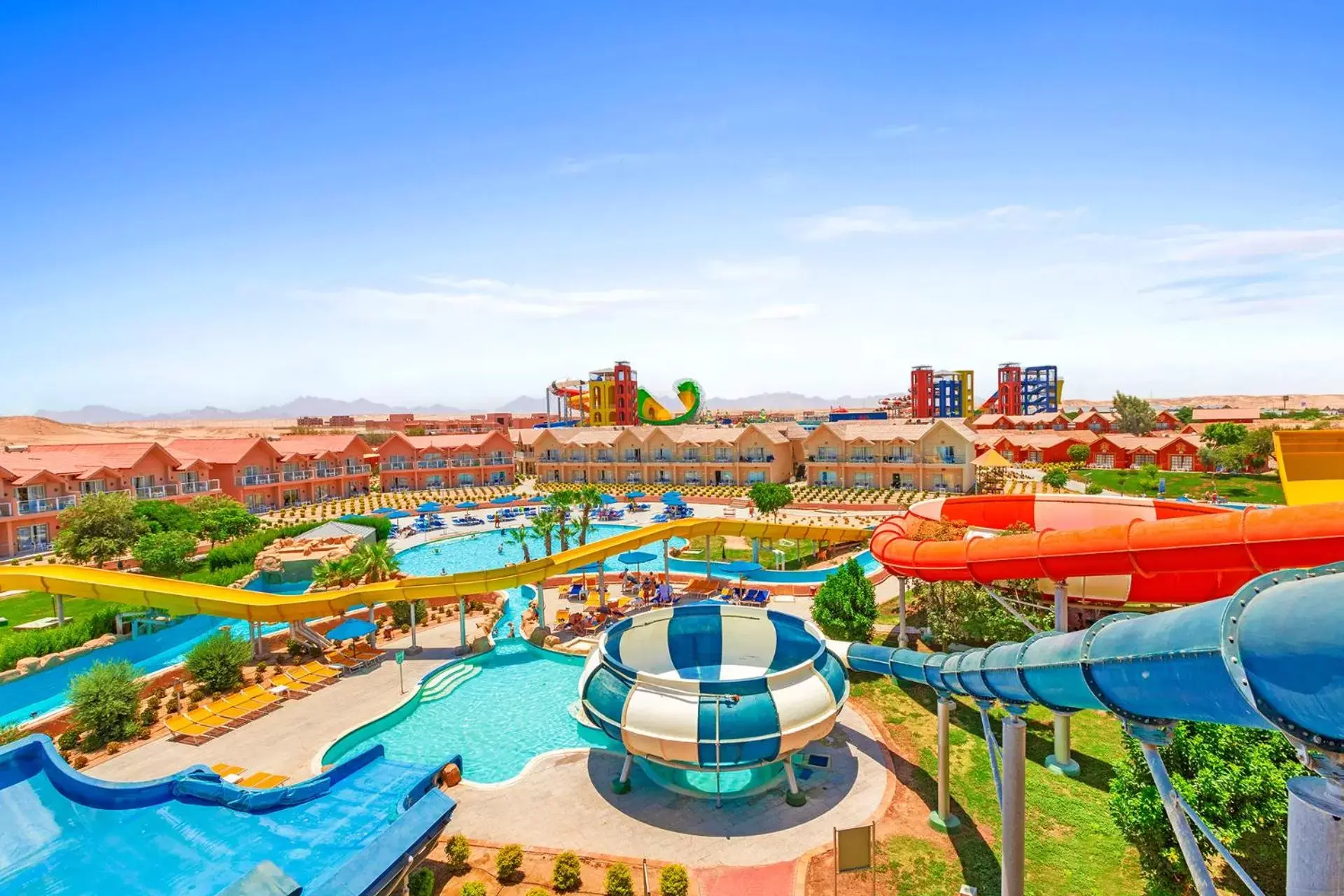 Aqua park, Pool View in Pickalbatros Jungle Aqua Park - Neverland Hurghada