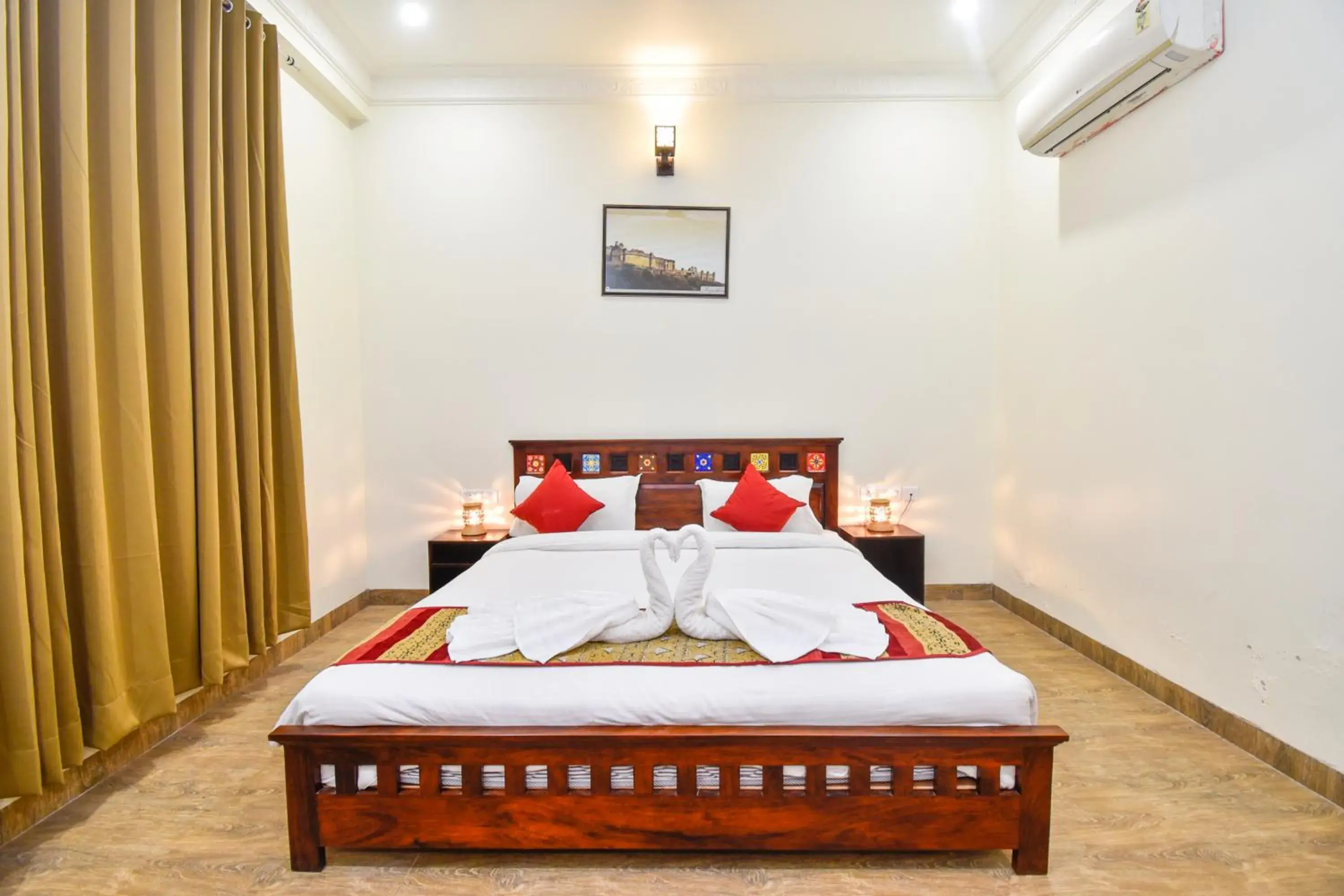 Bed in Hotel Laxmi Niwas - A Heritage Retreat Bed in Hotel Laxmi Niwas - A Heritage Retreat