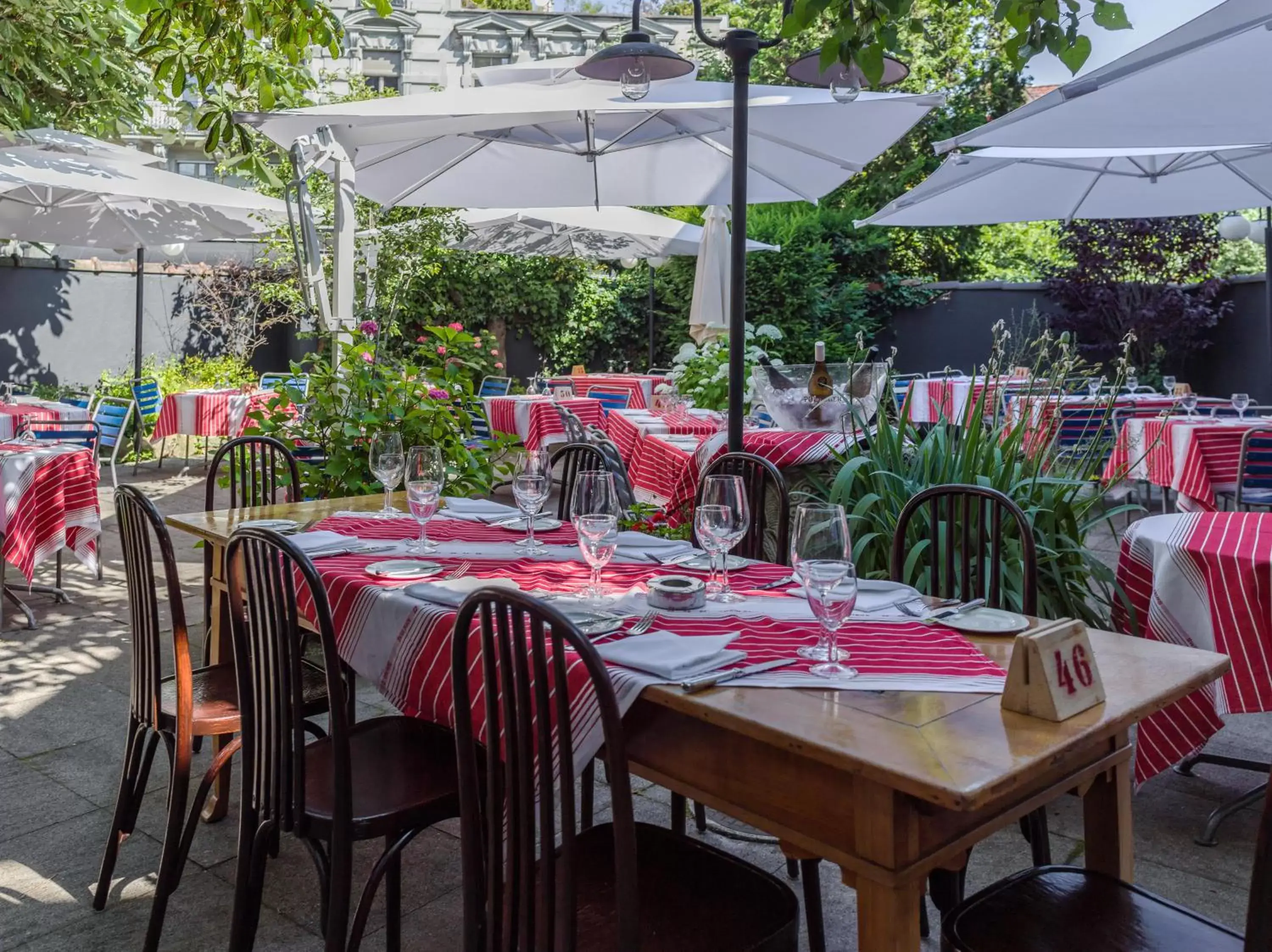 Patio, Restaurant/Places to Eat in Hotel Rebstock