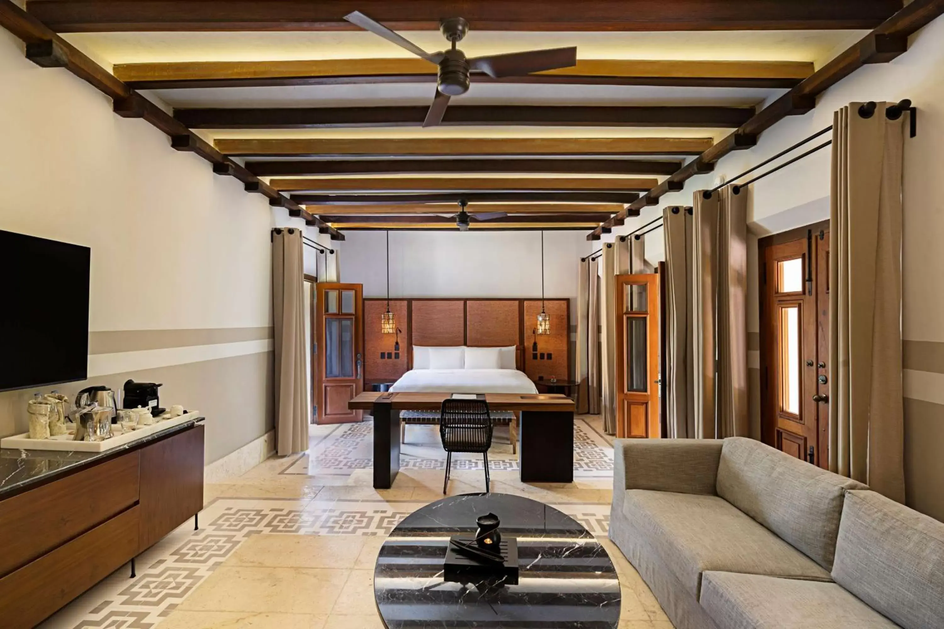 Bedroom, Seating Area in Hacienda Xcanatun, Angsana Heritage Collection