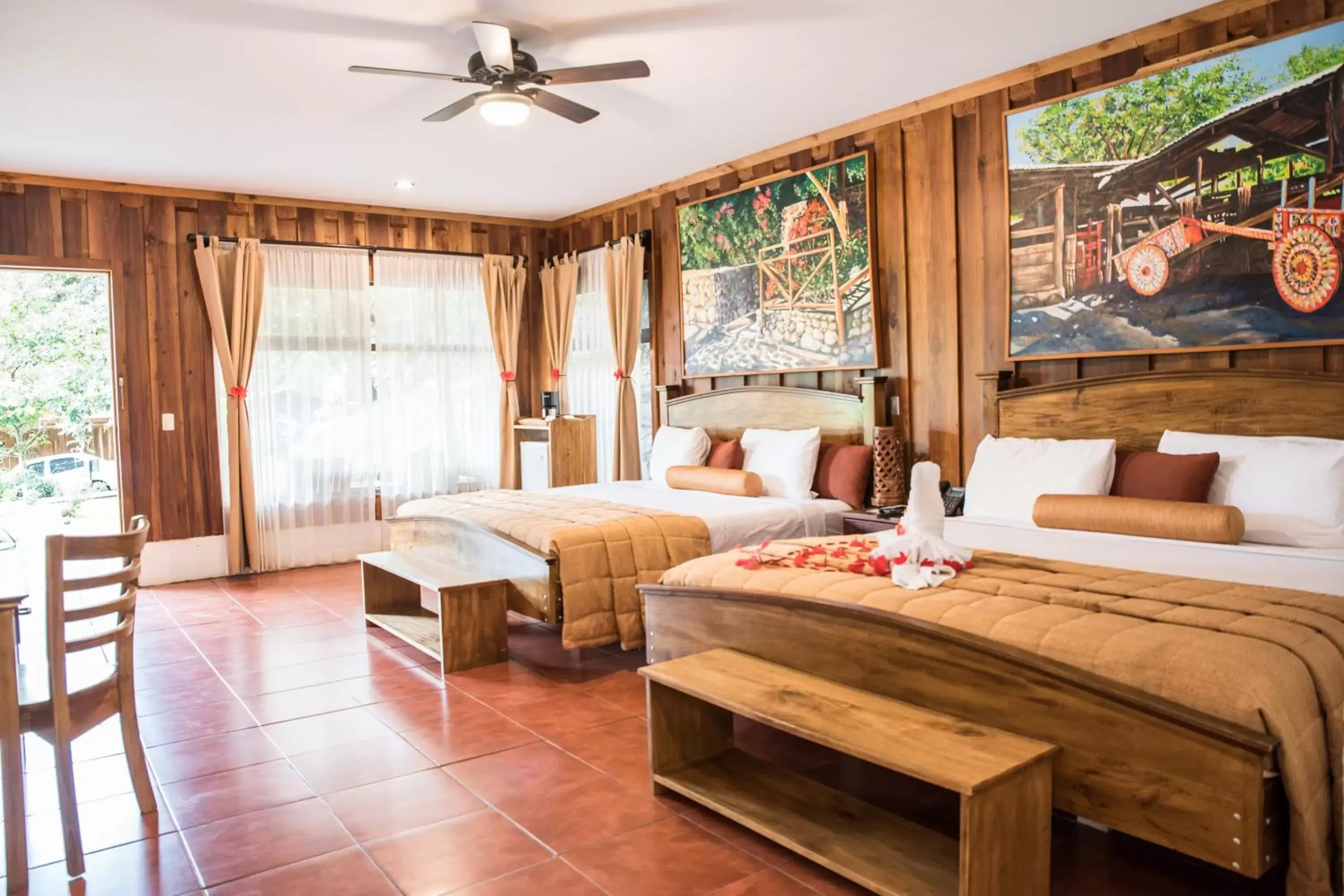 Decorative detail, Bed in Hacienda Guachipelin Volcano Ranch Hotel & Hot Springs
